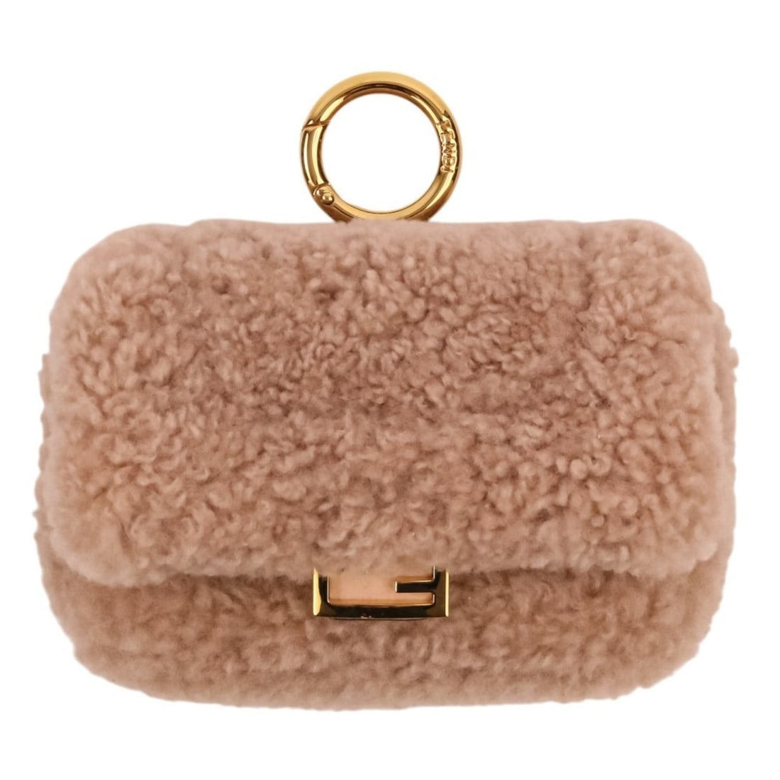 FENDI Nano Baguette Fur Charm Mini Shoulder Bag 7AR844 Pink Beige Women's: --- Catalog ---Category: SizeWeight: 95.6g / 3.37oz.Size (HxWxD): 8cm x 12cm x 3cm / 3.14'' x 4.72'' x 1.18''Strap Length: 112cm / 44.09''Category: DesignType: Shoulder bagColor: Pink beigeGender: Wom
