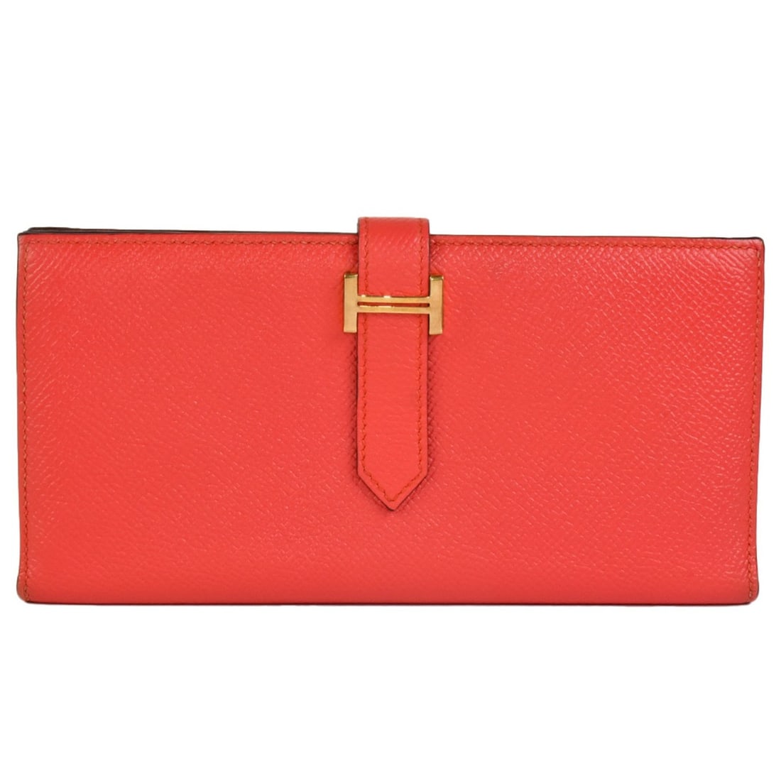 HERMES Long wallet with coin purse Bearn Soufflé Verso C engraved (manufactured in 2018) Vaux Epson (1 of 8)