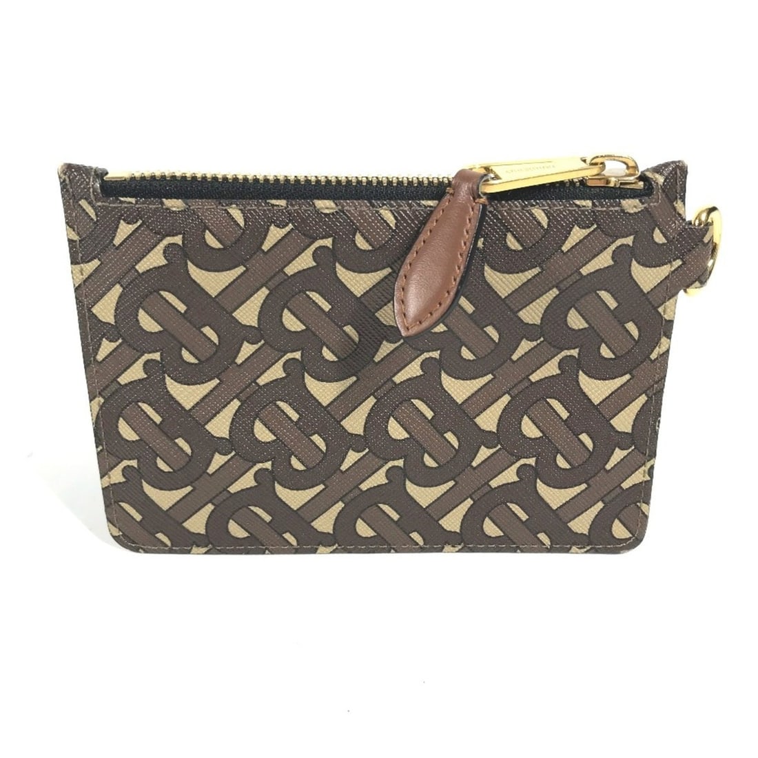 BURBERRY TB Wallet, Coin Purse, Pouch, Wallet/Coin Case, Leather, Women's, Brown, OT-240618-56: --- Catalog ---Category: SizeSize (HxWxD): 9.5cm x 14.5cm / 3.74'' x 5.7''Category: DesignType: Coin purse/coin caseColor: BrownGender: WomenMaterial: Leather , PVC Category: GeneralBrand: Burberry---