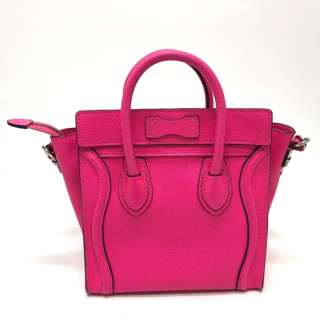 CELINE 18924 Luggage Shopper Handbag Leather Women's Pink G-231125-69: --- Catalog ---Category: SizeSize (HxWxD): 19.5cm x 19.5cm x 10cm / 7.67'' x 7.67'' x 3.93''Category: DesignType: HandbagColor: PinkGender: WomenMaterial: Leather Category: GeneralBrand: Celine--- Ite