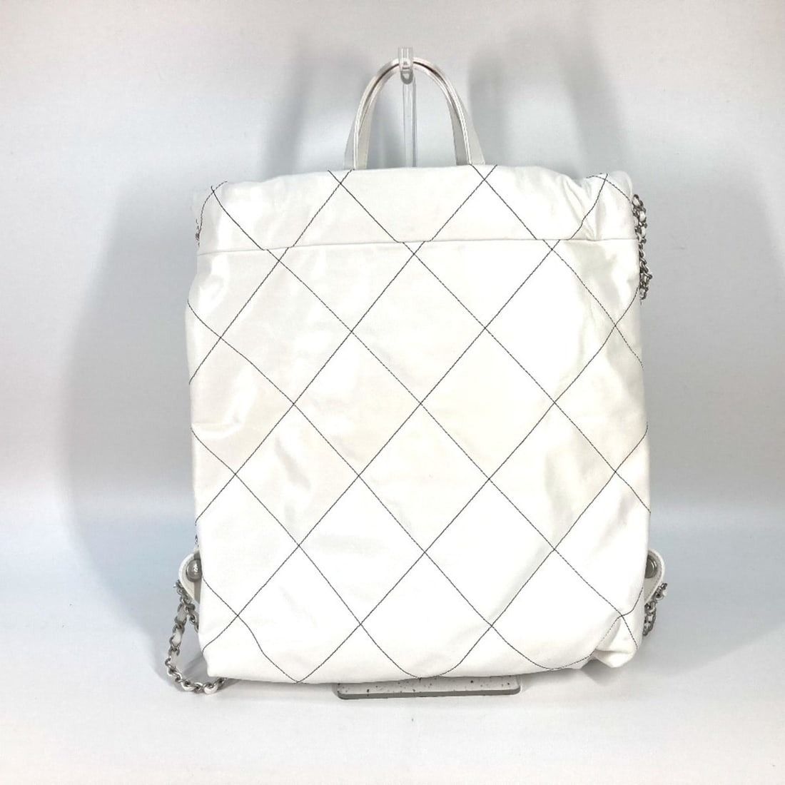 CHANEL AS3313 Handbag Bag CHANEL22 Small Chain Backpack Rucksack Lambskin Women's White G-240125-3: --- Catalog ---Category: SizeSize (HxWxD): 41cm x 36.5cm x 7.5cm / 16.14'' x 14.37'' x 2.95''Category: DesignType: BackpackColor: Black, WhiteGender: WomenMaterial: Leather Leather/Fur Type: LambskinC