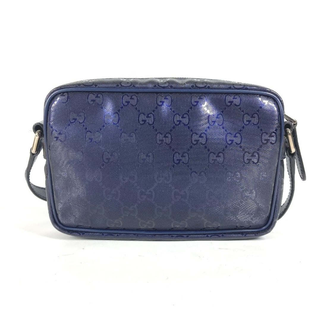GUCCI 201447 GG Imprime Pochette Shoulder Bag Leather Men's Blue MO-240623-28: --- Catalog ---Category: SizeSize (HxWxD): 13cm x 20cm x 3.5cm / 5.11'' x 7.87'' x 1.37''Strap Length: 117cm / 46.06''Category: DesignType: Pochette, Shoulder bagColor: BlueGender: Men,WomenClosure: S