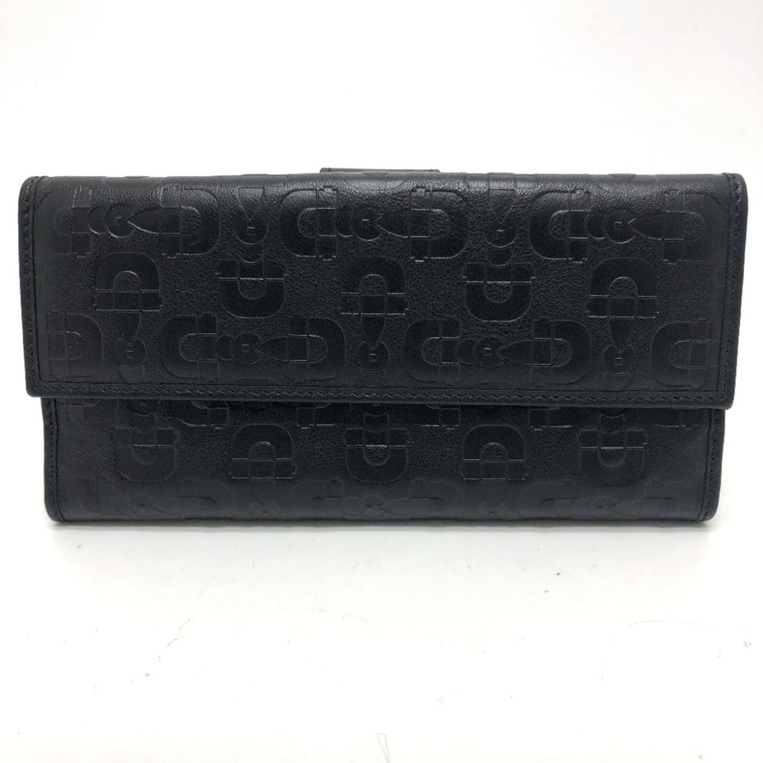 GUCCI 143389 Embossed Bi-fold Long Wallet Leather Women's Black T-230401-4: --- Catalog ---Category: DesignType: Long wallet (bi-fold)Color: BlackGender: WomenMaterial: Leather Category: GeneralBrand: GucciModel: 143389--- Item List ---Section: ConditionRanking: Rank A Used -