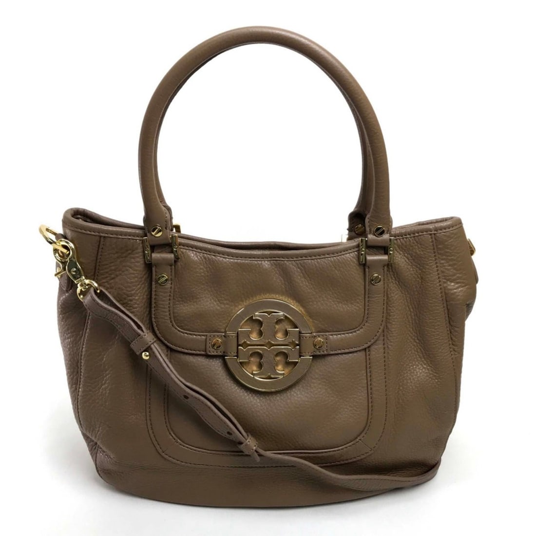 Tory Burch Tote Bag Handbag Shoulder Leather Women's Brown: --- Catalog ---Category: SizeSize (HxWxD): 26.5cm x 33cm x 11cm / 10.43'' x 12.99'' x 4.33''Category: DesignType: Handbag, Shoulder bag, Tote bagColor: BrownGender: WomenMaterial: Leather Category: Ge