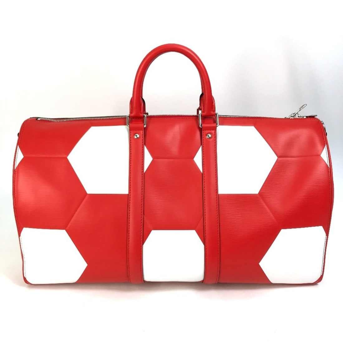 LOUIS VUITTON M52121 Epi 2018 FIFA World Cup Soccer Ball Keepol Bandouliere 50 Bag Boston Leather: --- Catalog ---Category: SizeSize (HxWxD): 27cm x 50cm x 20.5cm / 10.62'' x 19.68'' x 8.07''Category: DesignType: Boston bagColor: Red colorGender: MenMaterial: Epi leather Category: GeneralBrand: Lou