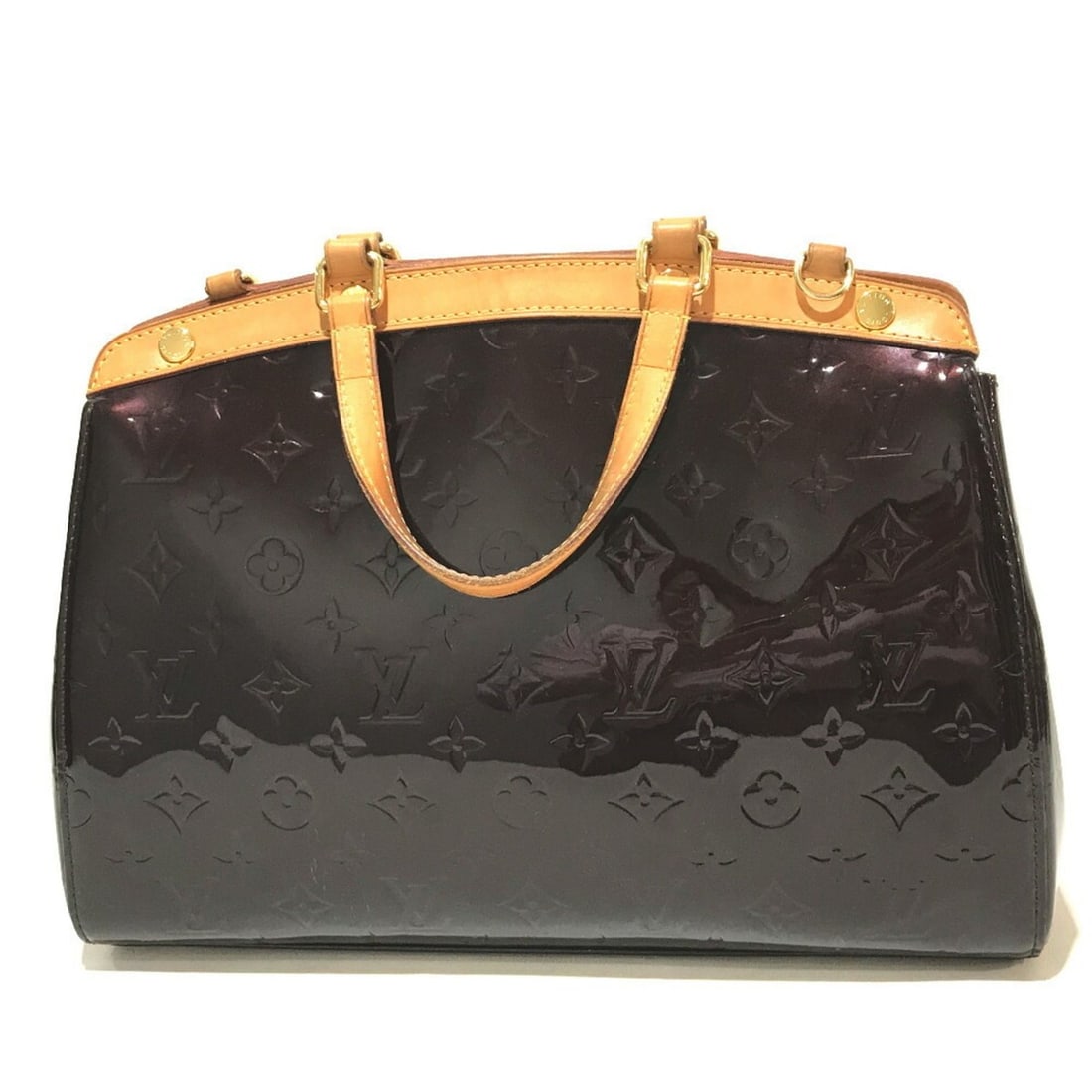 LOUIS VUITTON M91455 Monogram Vernis MM Shoulder Bag Handbag Women's Purple Terre Donbre: --- Catalog ---Category: SizeSize (HxWxD): 25cm x 33cm x 12.5cm / 9.84'' x 12.99'' x 4.92''Category: DesignType: Handbag, Shoulder bagColor: PurpleGender: WomenMaterial: Monogram Vernis Category: Gene