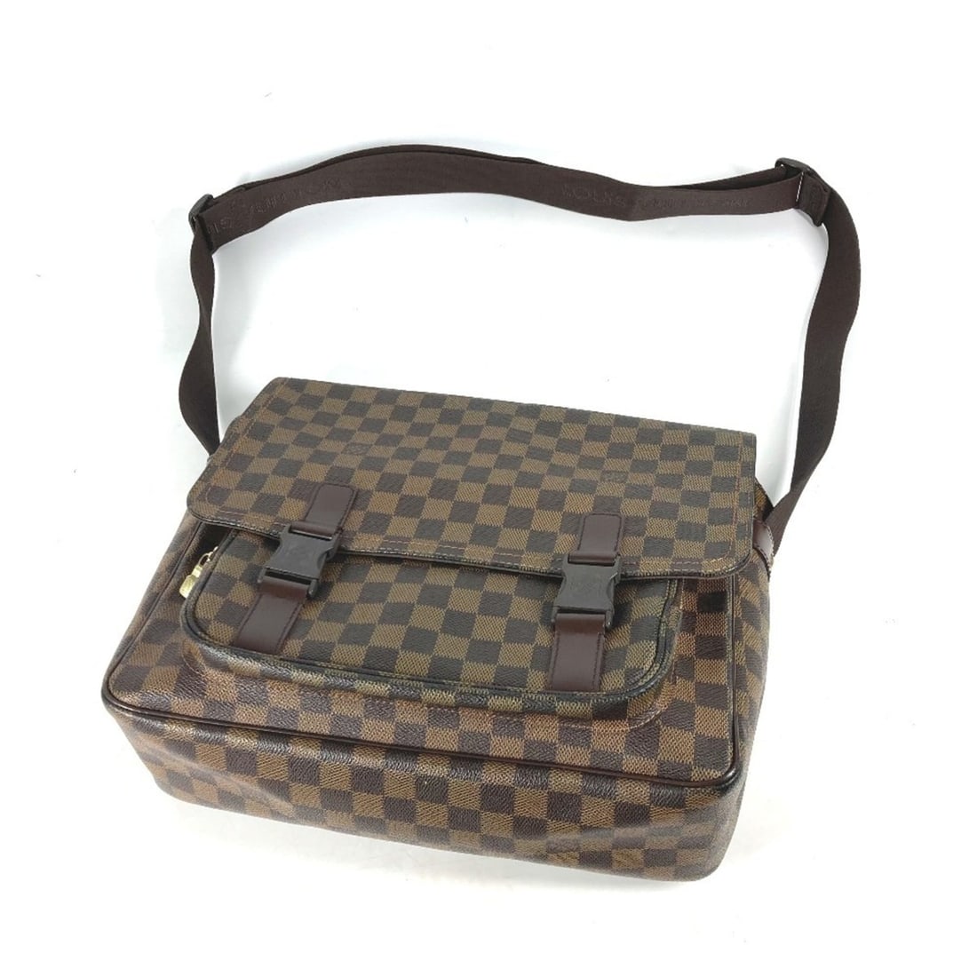 LOUIS VUITTON N51125 Damier Mervil Bag Shoulder Canvas Women's Ebene Brown G-240625-19: --- Catalog ---Category: SizeSize (HxWxD): 28.5cm x 31.5cm x 10cm / 11.22'' x 12.4'' x 3.93''Category: DesignType: Messenger bag, Shoulder bagColor: BrownGender: WomenMaterial: Damier Canvas Category: