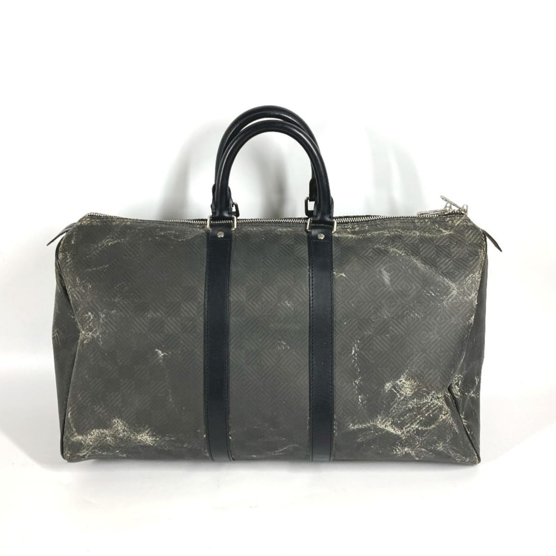 LOUIS VUITTON Louis Vuitton N41415 Damier Carbon Keepall 45 Bag Travel Boston Men's Noir Black: --- Catalog ---Category: SizeSize (HxWxD): 27cm x 46.5cm x 19.5cm / 10.62'' x 18.3'' x 7.67''Category: DesignType: Boston bagColor: Black, NoirGender: Men,WomenMaterial: Canvas , Damier Canvas Categor