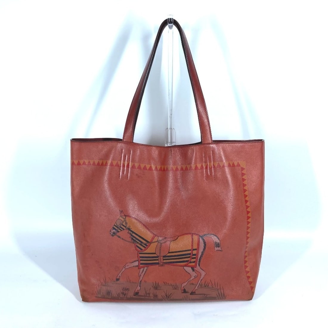 HERMES Reversible Double Sens 45 Cheval Horse Shoulder Bag Tote Leather Women's Brown G-240710-3: --- Catalog ---Category: SizeSize (HxWxD): 33cm x 43cm x 11cm / 12.99'' x 16.92'' x 4.33''Category: DesignType: Shoulder bag, Tote bagColor: BrownGender: WomenMaterial: Leather Category: GeneralBrand: