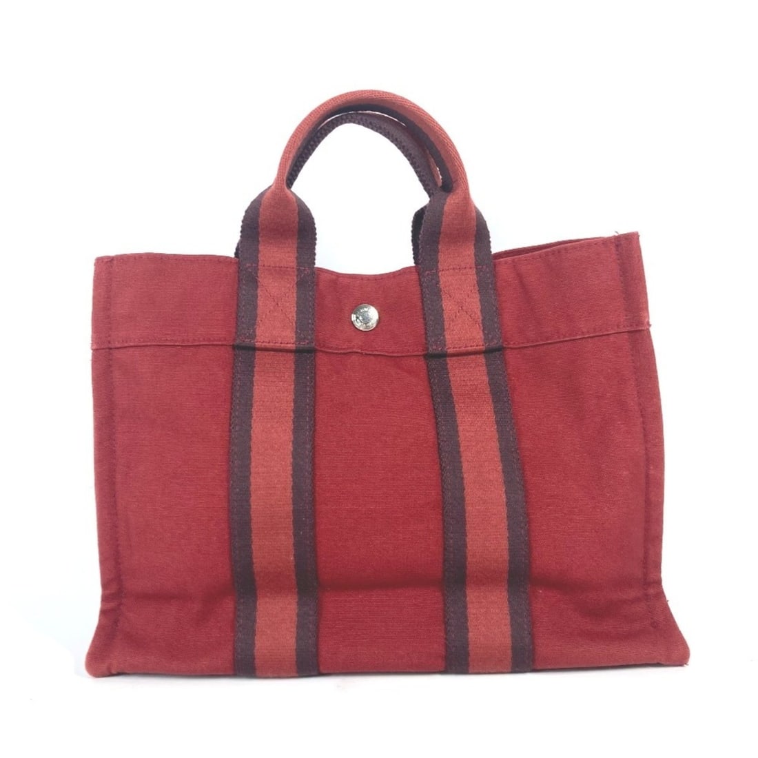 HERMES Hermes Fouleaux PM Tote Bag Handbag Canvas Women's Red L-240801-1: --- Catalog ---Category: SizeSize (HxWxD): 22.5cm x 29.5cm x 8cm / 8.85'' x 11.61'' x 3.14''Category: DesignType: Handbag, Tote bagColor: Red colorGender: Men,WomenMaterial: Canvas Category: GeneralBr