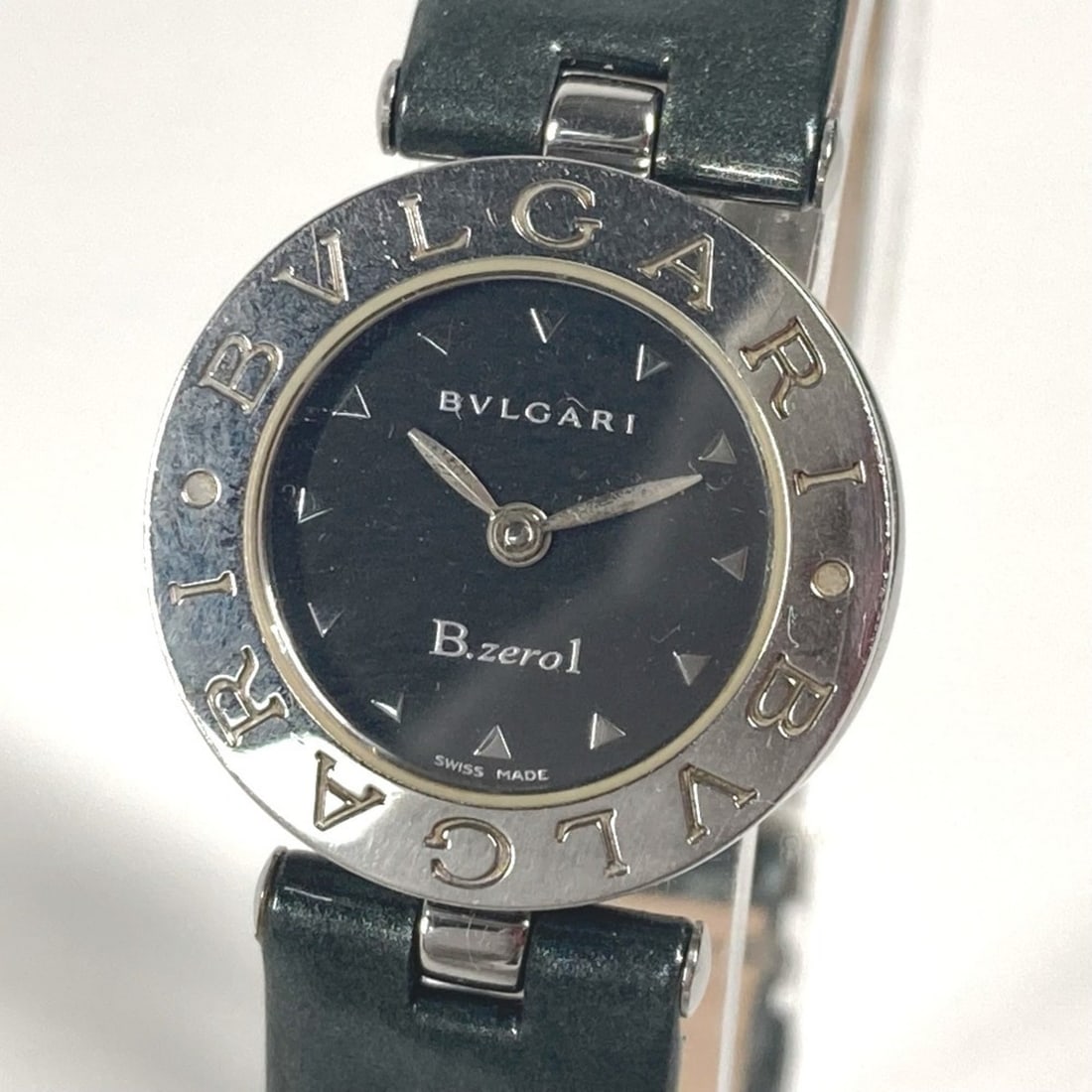BVLGARI BZ22S B-zero1 Ladies Watch, Enamel, Stainless Steel, Silver, KS-240827-3: --- Catalog ---Category: SizeWrist Size: 18cm / 7.08''Case Diameter: 22mm / 0.87''Category: DesignType: WristwatchGender: WomenColor (Dial): BlackMaterial (Band): Leather, Stainless steelMaterial (Cas