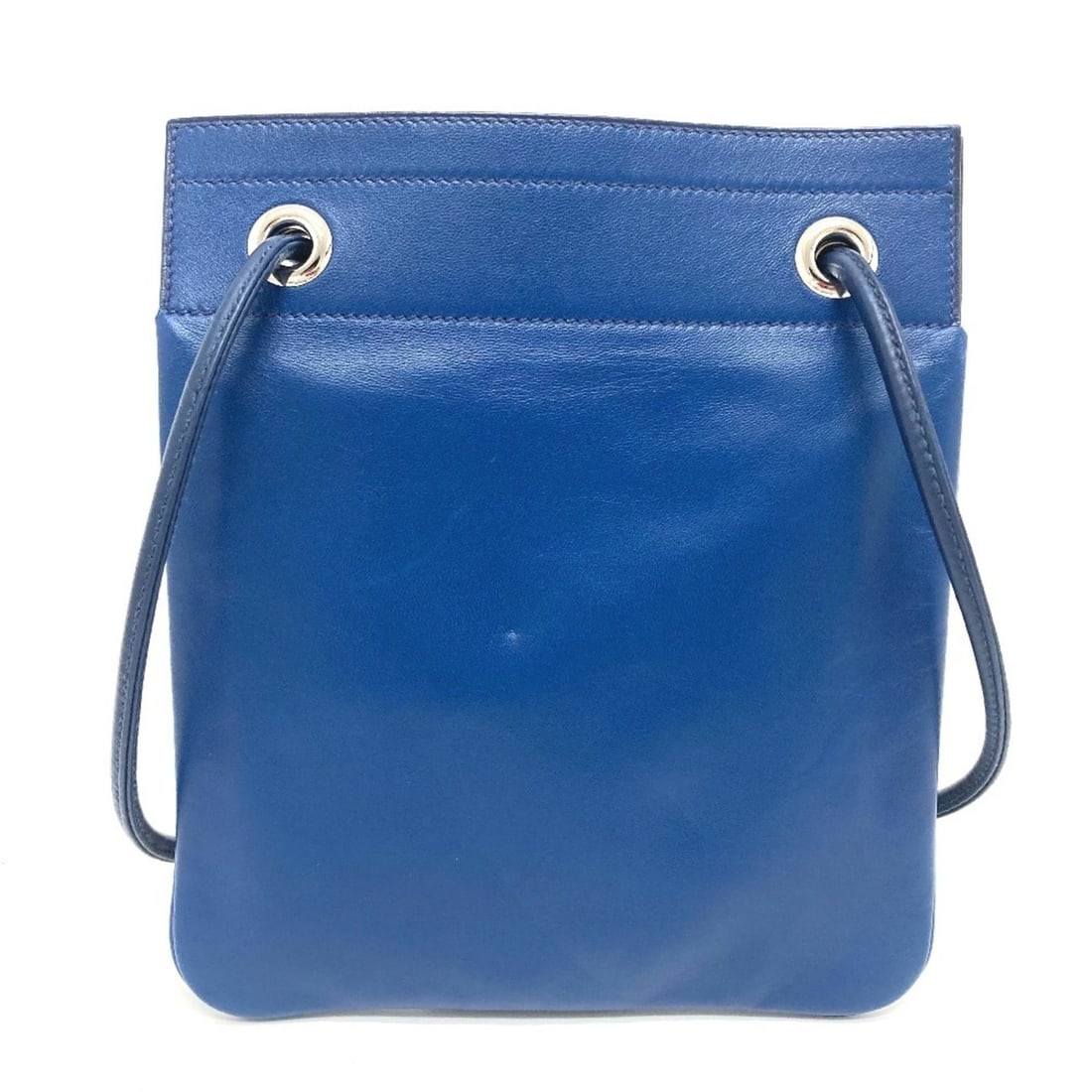 HERMES Leather Aline Pochette Shoulder Bag Swift Women's Blue de Malte G-220425-20 (1 of 11)