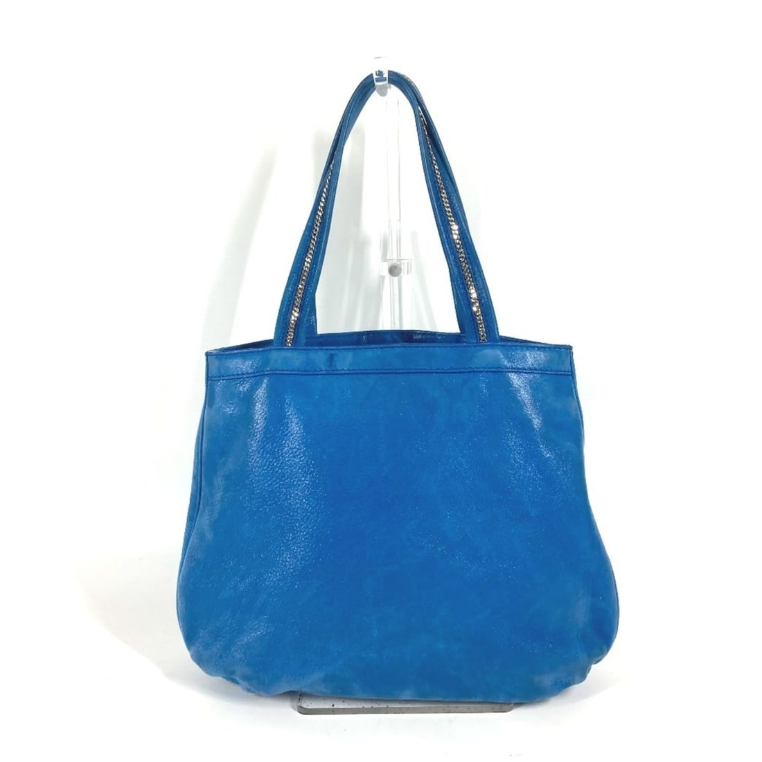 FENDI FF Chain Handbag Shoulder Bag Leather Women's Blue OT-240917-33: --- Catalog ---Category: SizeSize (HxWxD): 23cm x 24.5cm x 8cm / 9.05'' x 9.64'' x 3.14''Category: DesignType: Handbag, Shoulder bagColor: BlueGender: WomenMaterial: Leather Category: GeneralBrand: Fe
