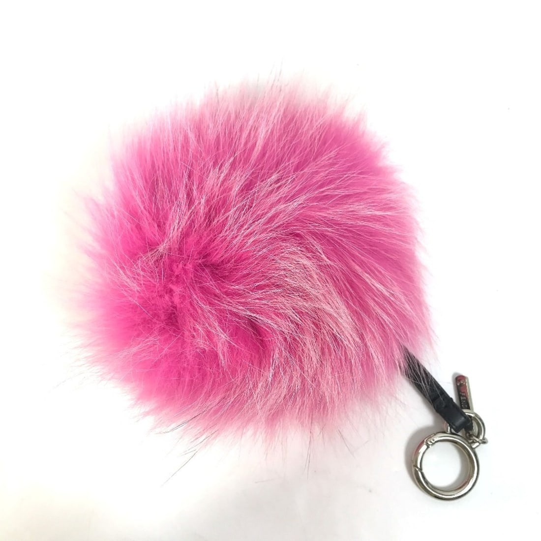 FENDI Monster Keychain Bag Charm Faux Fur Women's Pink E-230811-2 (1 of 11)