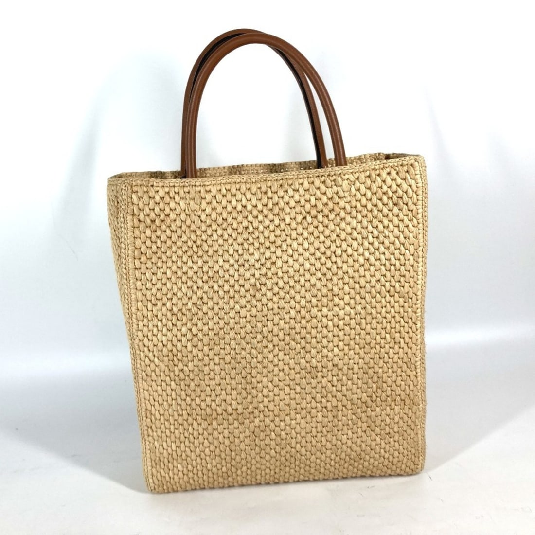 LOEWE Standard Bag Shoulder Tote Raffia Women's Beige x Brown E-240710-7: --- Catalog ---Category: SizeSize (HxWxD): 33cm x 27cm x 7cm / 12.99'' x 10.62'' x 2.75''Category: DesignType: Handbag, Shoulder bag, Tote bagColor: Beige, BrownGender: WomenMaterial: Raffia Category: