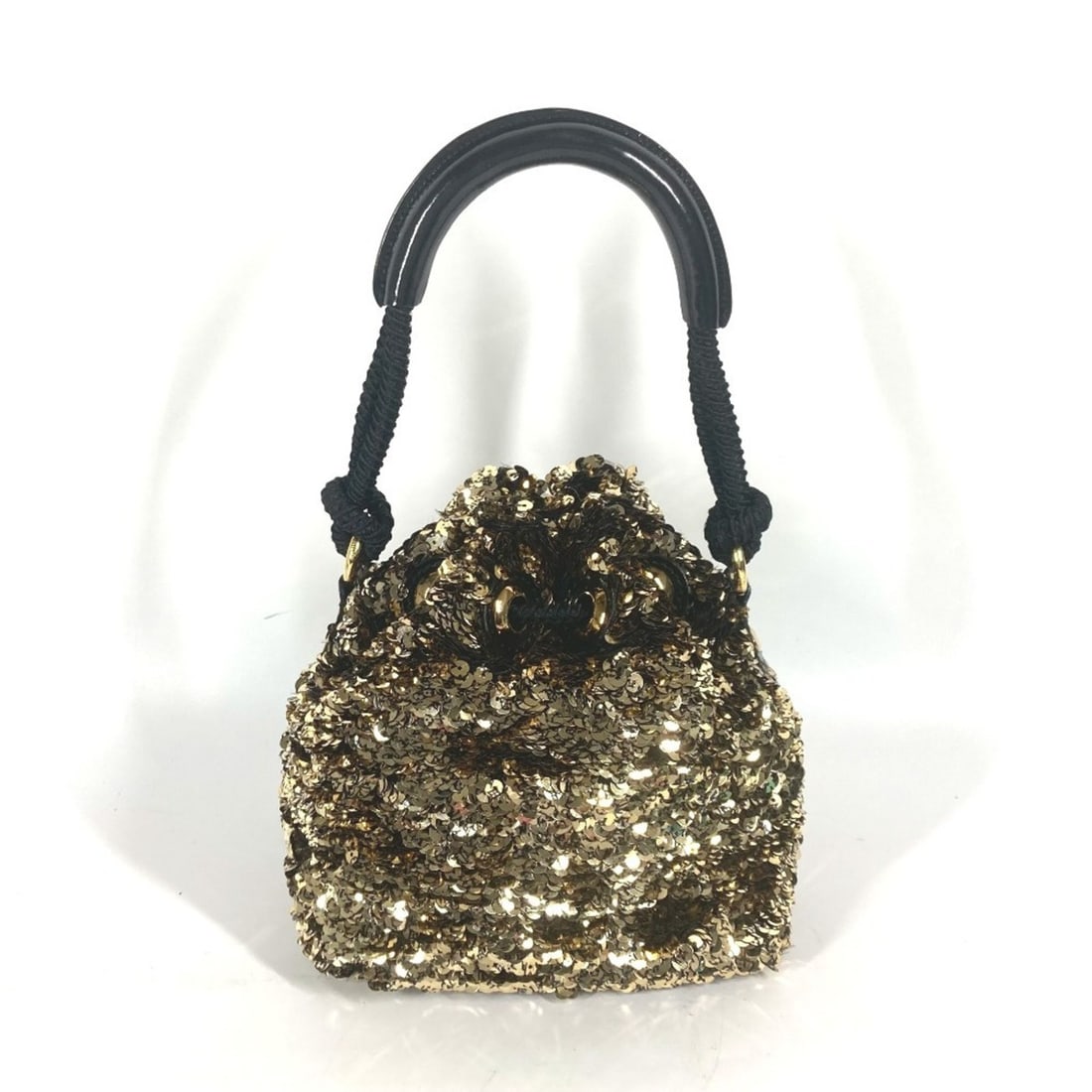 LOUIS VUITTON M40322 2010 Cruise Collection Noe Rococo All Sequin Shoulder Bag Handbag Leather: --- Catalog ---Category: SizeSize (HxWxD): 19.5cm x 17cm x 13cm / 7.67'' x 6.69'' x 5.11''Category: DesignType: Handbag, Shoulder bagColor: Black, GoldGender: WomenMaterial: Spangles , Leather Categor