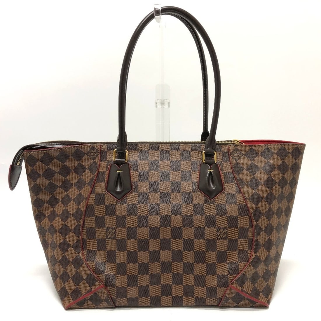 LOUIS VUITTON N41548 Damier Kaisa Tote MM Shoulder Bag Canvas Women's Ebene Brown E-240821-2: --- Catalog ---Category: SizeSize (HxWxD): 25cm x 29cm x 16cm / 9.84'' x 11.41'' x 6.29''Category: DesignType: Shoulder bagColor: BrownGender: WomenMaterial: Damier Canvas Hardware Color: GoldCategory