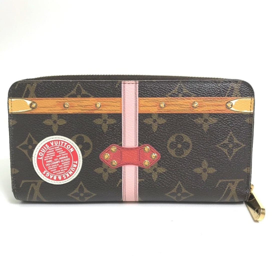 LOUIS VUITTON M62616 Monogram Summer Trunk Zippy Wallet Long Canvas Women's Brown MO-211106-11: --- Catalog ---Category: SizeSize (HxWxD): 10cm x 19cm x 2cm / 3.93'' x 7.48'' x 0.78''Category: DesignType: Long wallet (bi-fold)Color: BrownGender: WomenClosure: ZipperMaterial: Monogram Category: G
