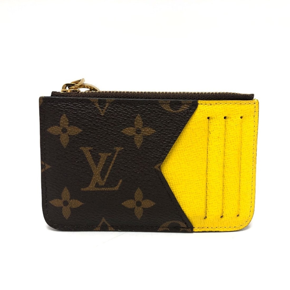 LOUIS VUITTON M81882 Monogram Porte Carte Romy Business Card Holder/Card Case Coin Purse Wallet/Coin: --- Catalog ---Category: SizeSize (HxWxD): 8cm x 12cm / 3.14'' x 4.72''Category: DesignType: Coin purse/coin caseColor: Brown, Jaune, Monogram, YellowGender: MenClosure: ZipperMaterial: Monogram Inner