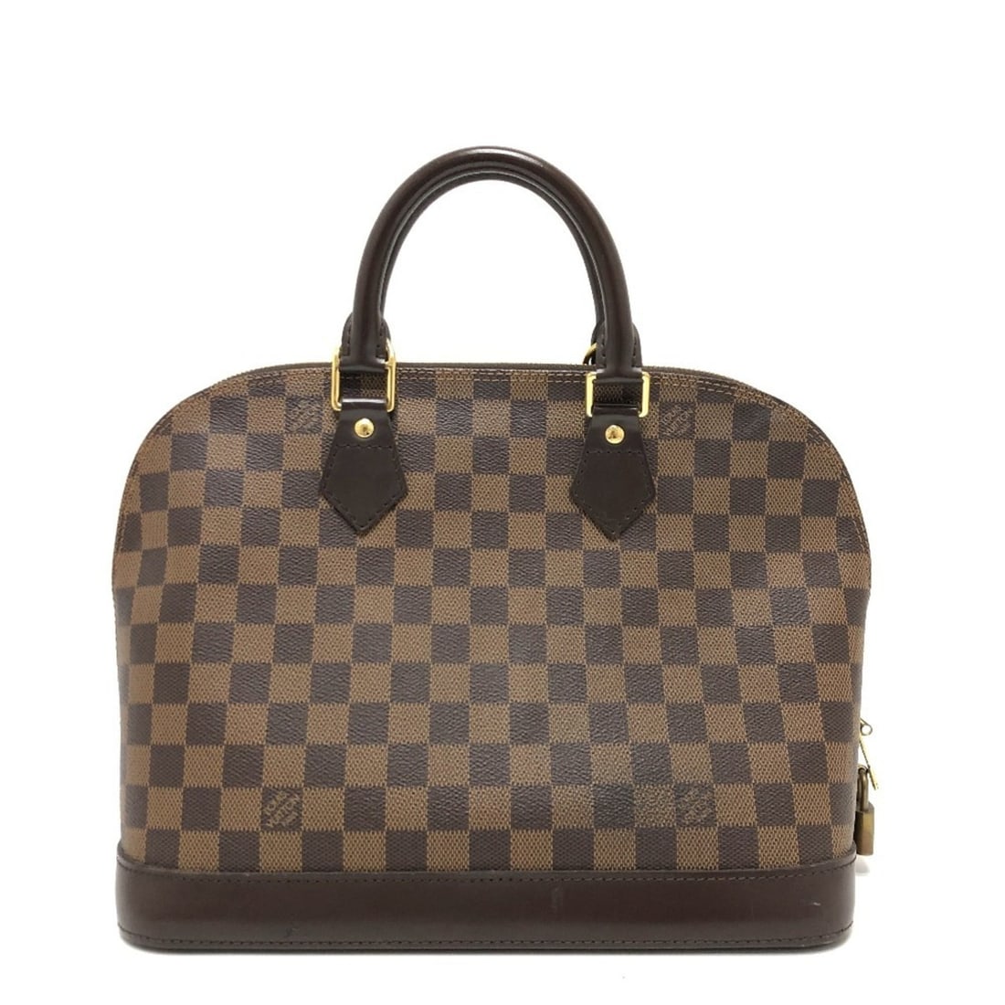 LOUIS VUITTON N51131 Damier Alma Bag Tote Handbag Canvas Women's Ebene Brown E-240809-4: --- Catalog ---Category: SizeSize (HxWxD): 24cm x 30cm x 16cm / 9.44'' x 11.81'' x 6.29''Category: DesignType: Handbag, Tote bagColor: BrownGender: WomenMaterial: Damier Canvas Hardware Color: GoldCat