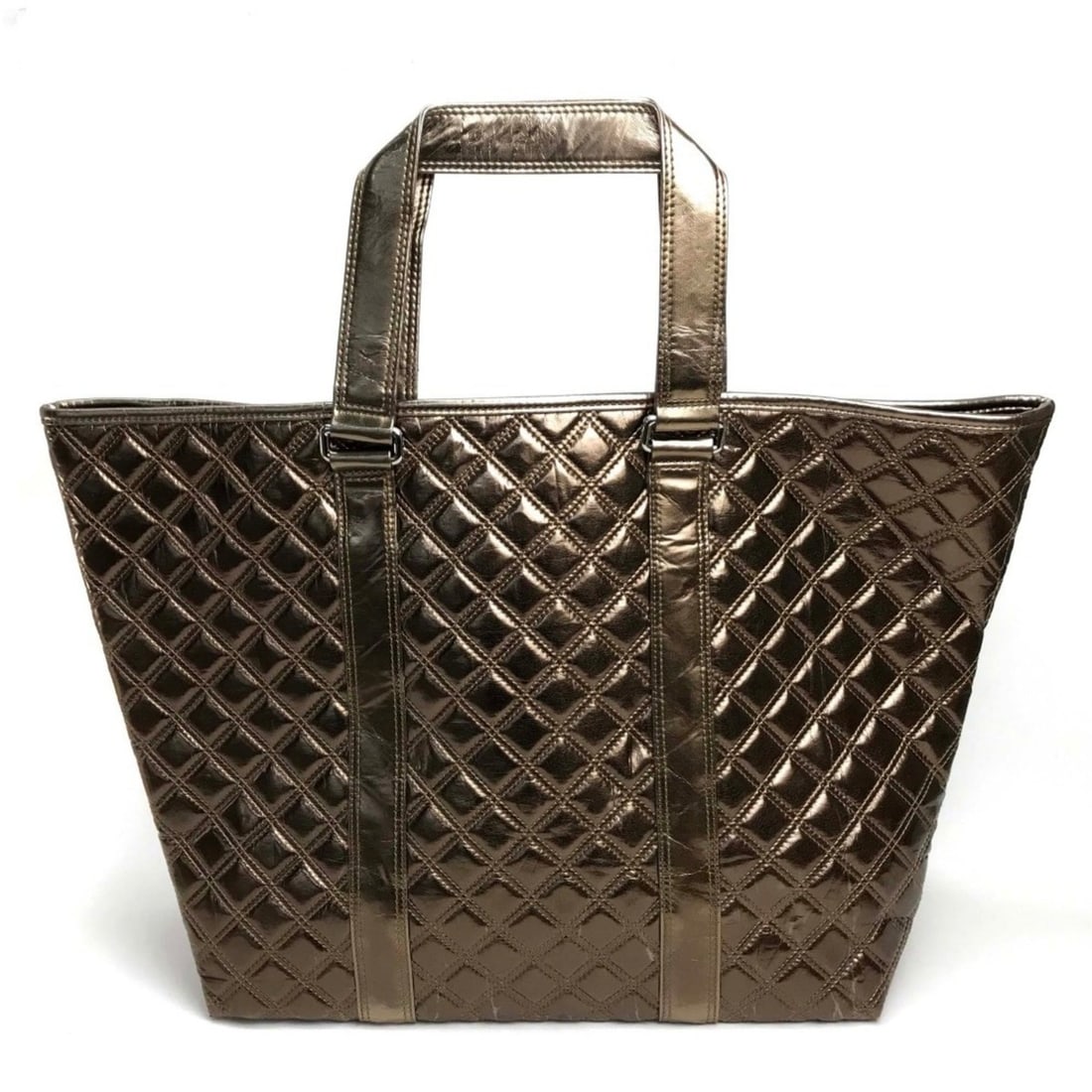 MARC JACOBS Quilted Tote (M size) Not for sale bag Nylon Women's Bronze (1 of 16)