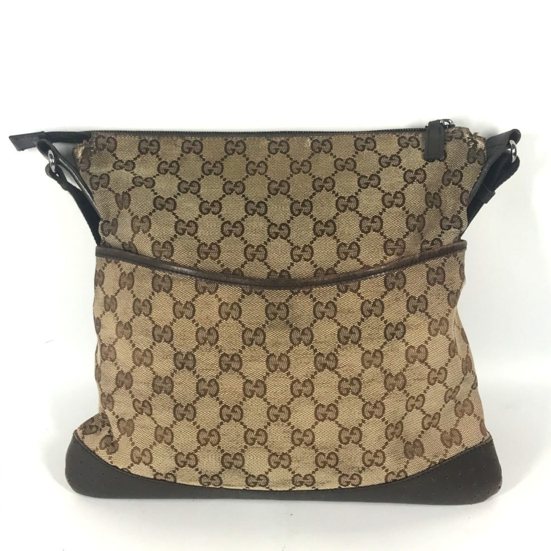 GUCCI 145857 GG Bag Shoulder Canvas Leather Men's Women's Beige G-241110-25: --- Catalog ---Category: SizeSize (HxWxD): 28cm x 30.5cm x 1cm / 11.02'' x 12'' x 0.39''Category: DesignType: Messenger bag, Shoulder bagColor: BeigeGender: Men,WomenMaterial: GG canvas , Leather Hard