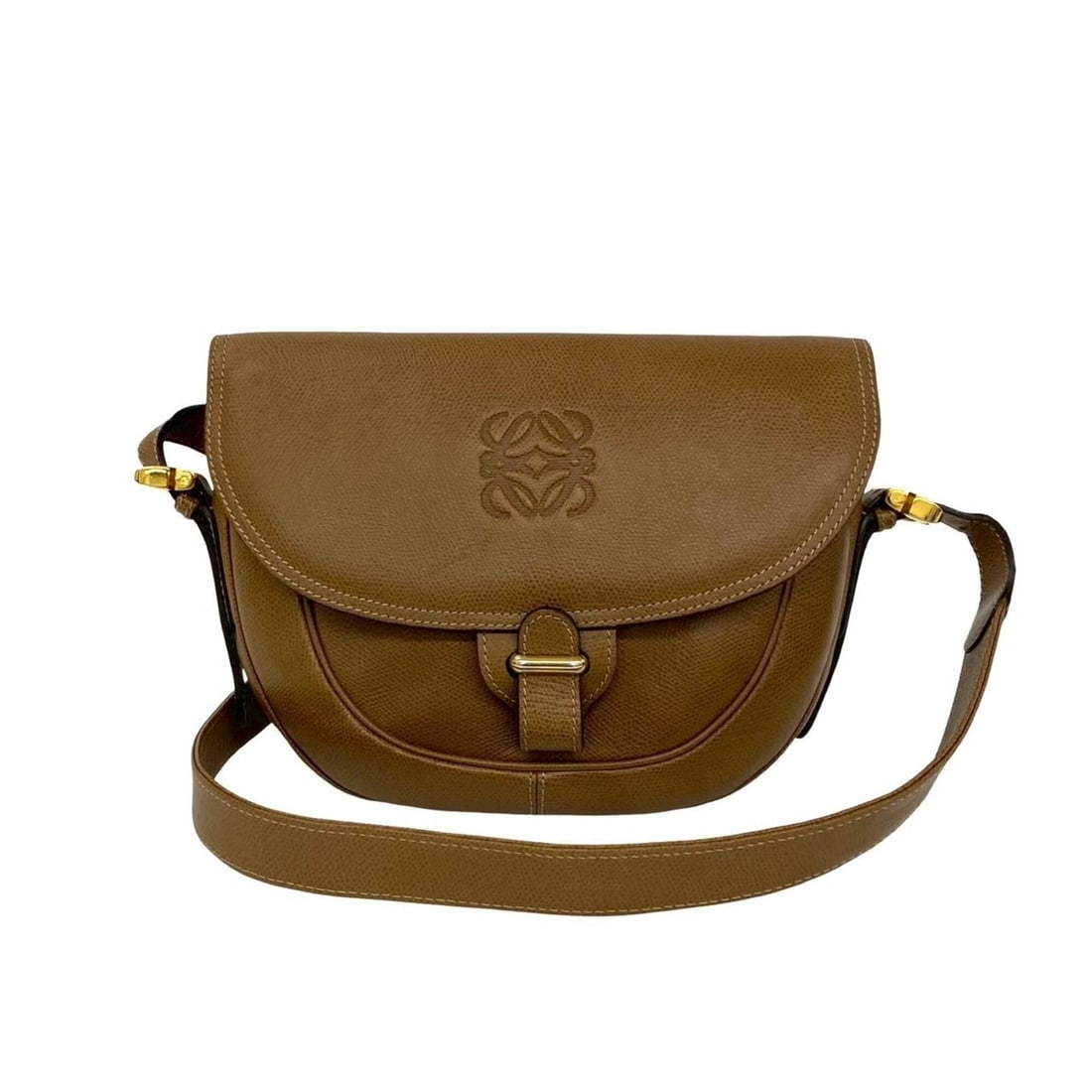 LOEWE Vintage Anagram Logo Leather Shoulder Bag/Pouch/Sacoche, Beige, 27664: --- Catalog ---Category: SizeSize (HxWxD): 21cm x 26cm x 4.5cm / 8.26'' x 10.23'' x 1.77''Category: DesignType: Pochette, Shoulder bagColor: BeigeGender: WomenMaterial: Leather Category: GeneralBrand: