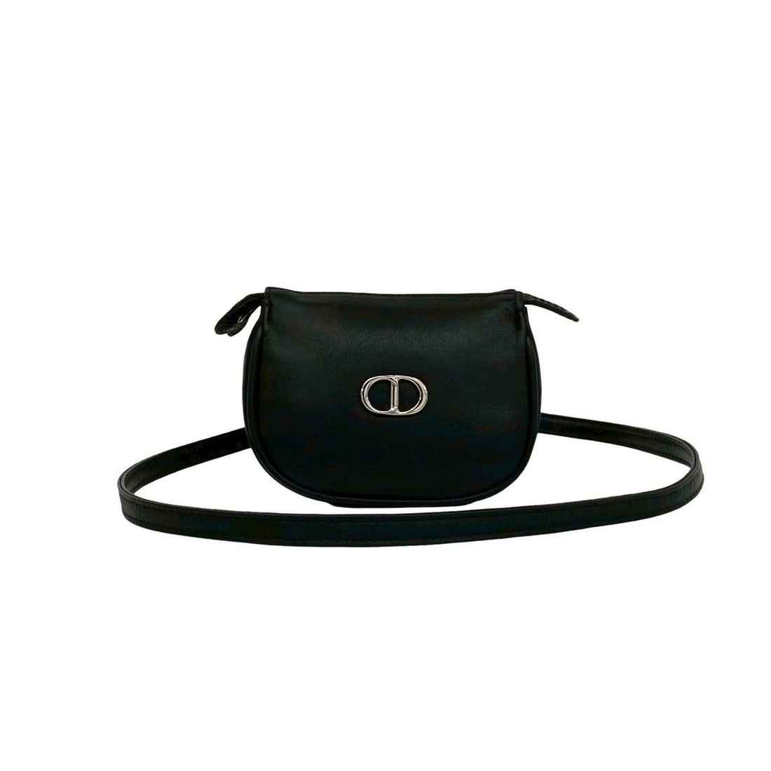 Christian Dior Vintage CD Logo Hardware Leather Mini Shoulder Bag Pouch Black 06865: --- Catalog ---Category: SizeSize (HxWxD): 9.5cm x 12cm x 4cm / 3.74'' x 4.72'' x 1.57''Category: DesignType: Pochette, Shoulder bagColor: BlackGender: WomenMaterial: Leather Category: GeneralBrand: C