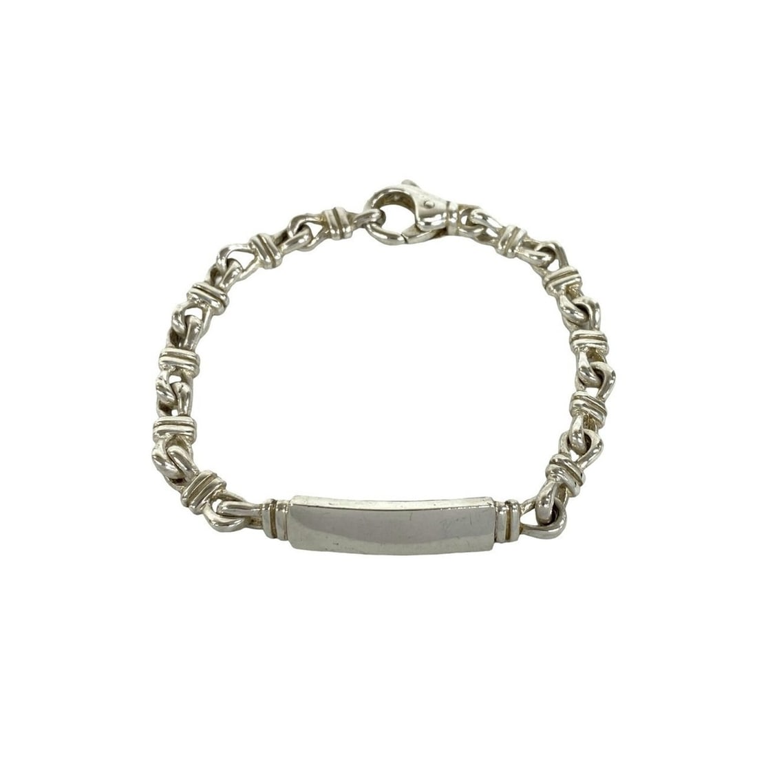 TIFFANY&Co. Tiffany Vintage ID Bracelet, Sterling Silver 925 Chain Bangle Accessory, 30925: --- Catalog ---Category: SizeLength: 18cm / 7.08''Category: DesignType: BangleColor: SilverGender: WomenMaterial: Silver 925Category: GeneralBrand: Tiffany--- Item List ---Section: ConditionRanking: R