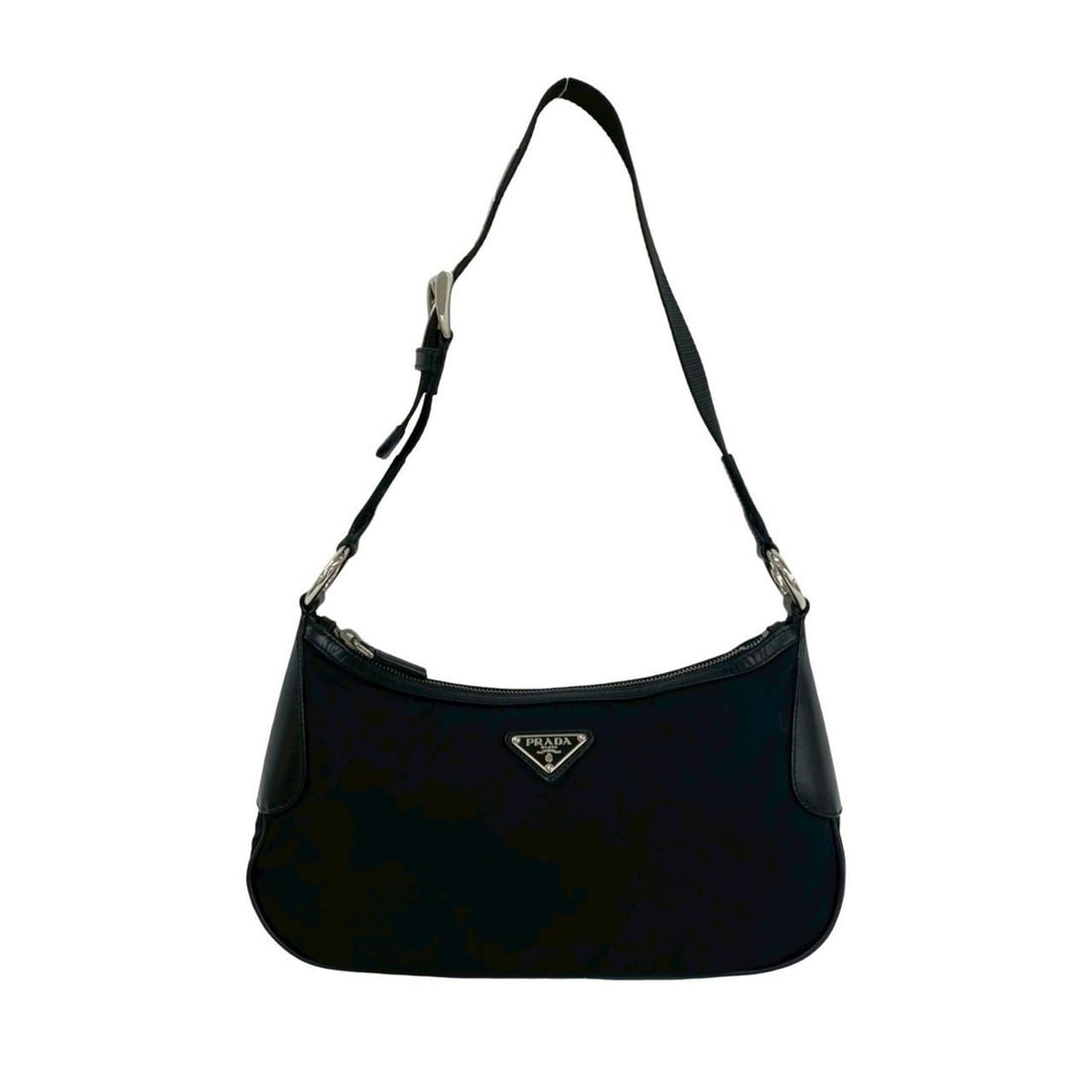 PRADA Prada Triangle Logo Hardware Nylon Leather Genuine Semi-Shoulder Bag One-Shoulder Handbag (1 of 10)