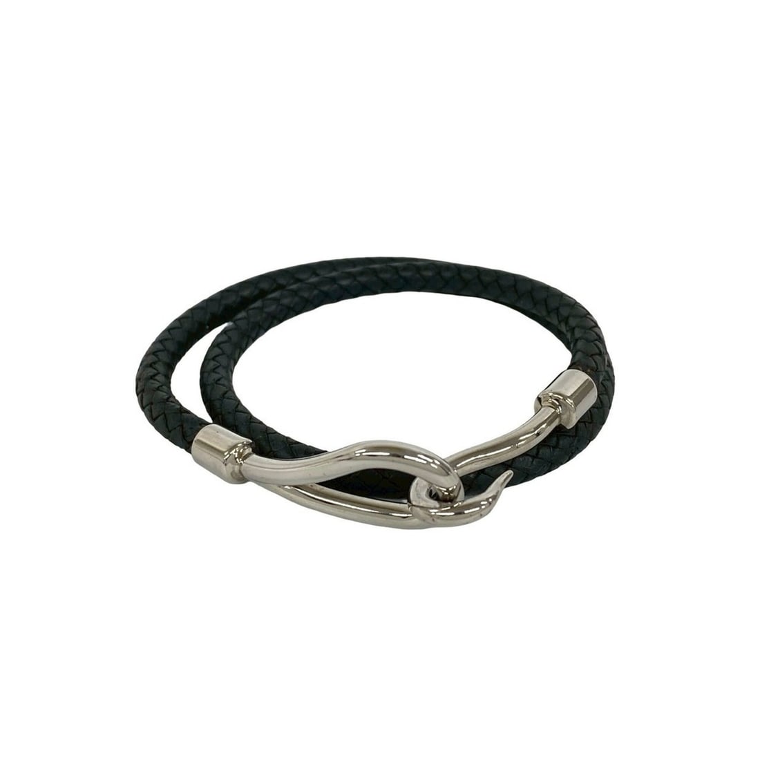 HERMES Jumbo Bracelet, Leather, Genuine Bangle, Accessory, Men's & Women's, Black, 28523: --- Catalog ---Category: SizeLength: 17cm / 6.69''Category: DesignType: Charm braceletColor: BlackGender: Men,WomenMaterial: LeatherCategory: GeneralBrand: Hermes--- Item List ---Section: ConditionRan