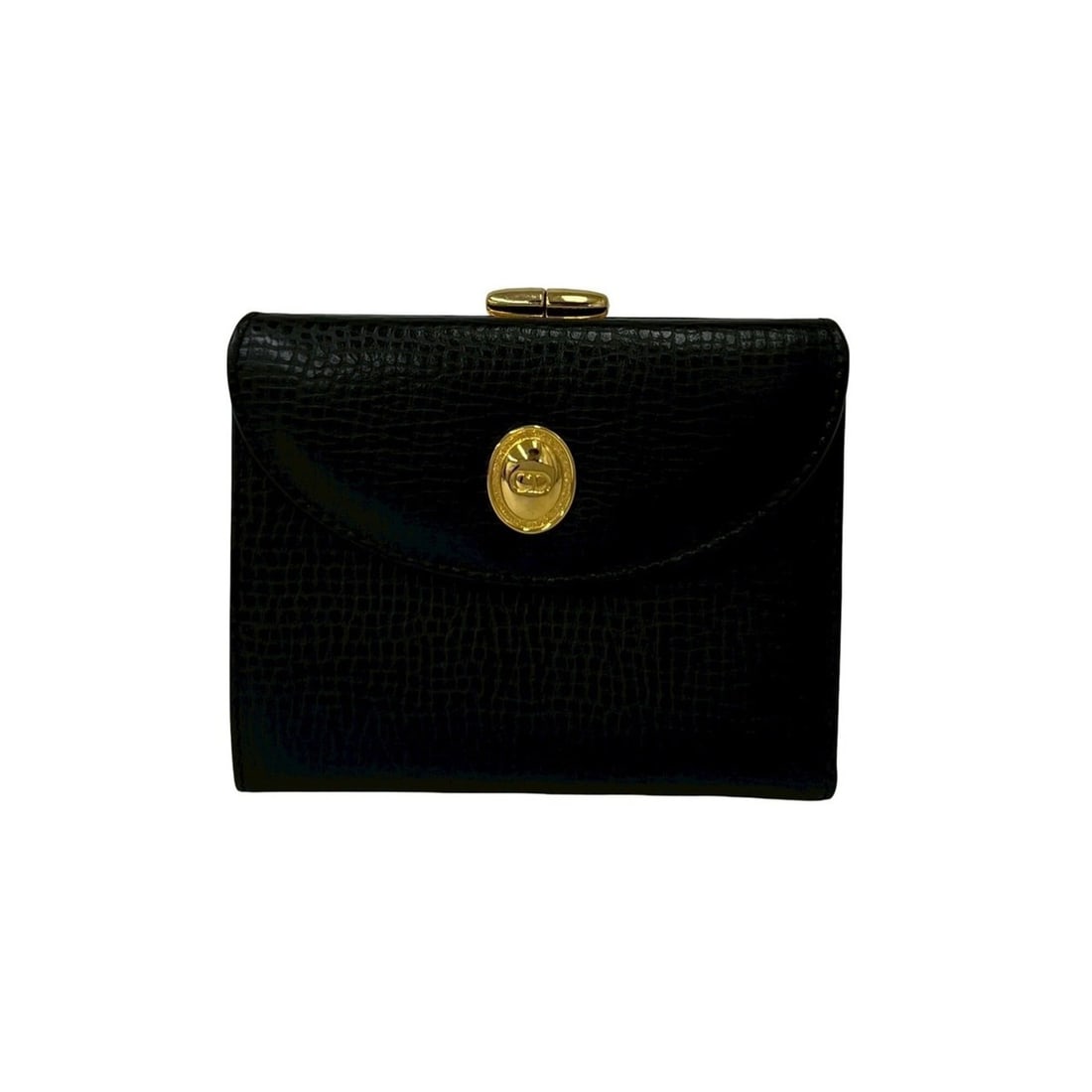 Christian Dior Vintage CD Logo Hardware Leather Tri-fold Wallet Black 37171: --- Catalog ---Category: SizeSize (HxWxD): 9.5cm x 11.5cm x 1cm / 3.74'' x 4.52'' x 0.39''Category: DesignType: Wallet (tri-fold)Color: BlackGender: WomenMaterial: Leather Category: GeneralBrand: Chri