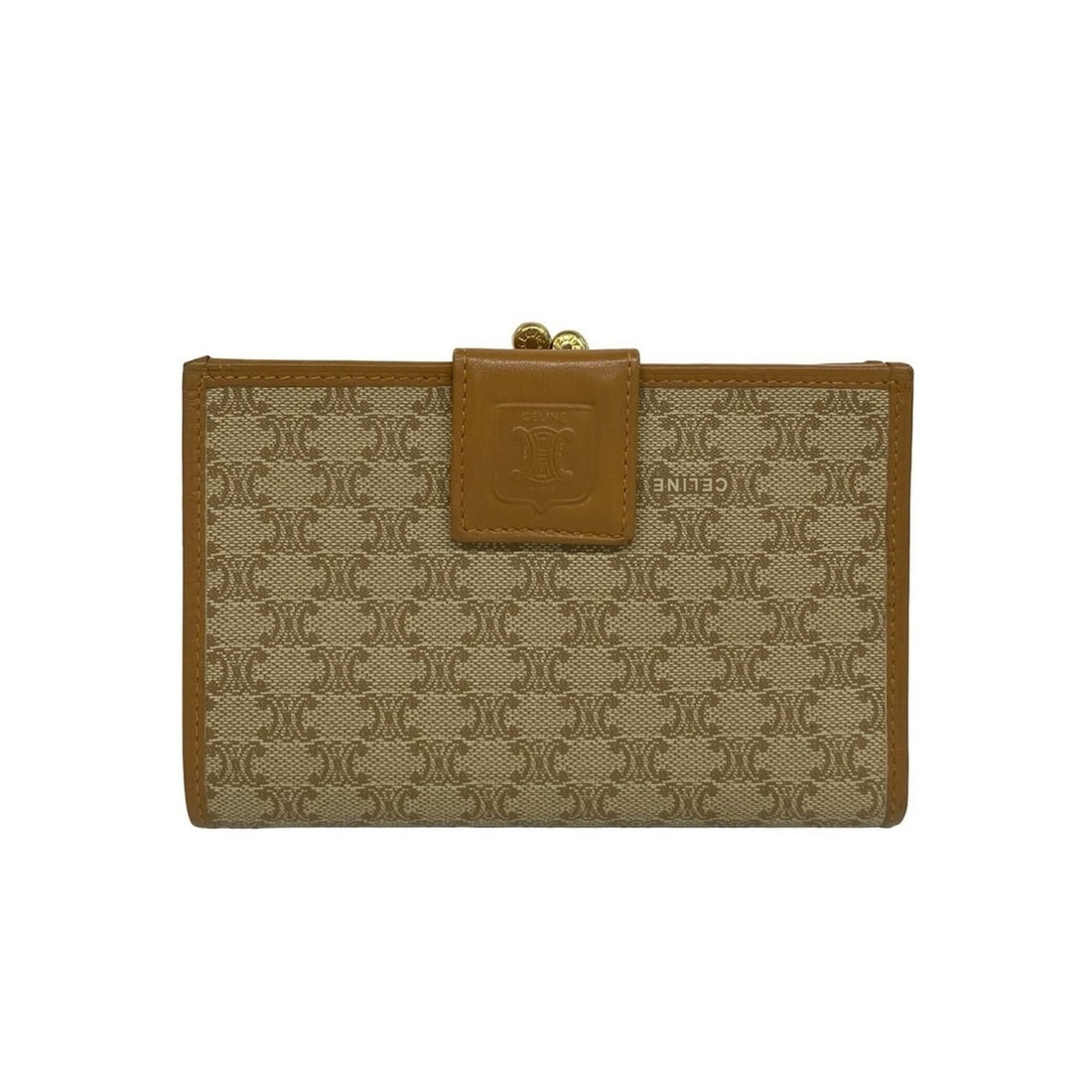 CELINE Vintage Macadam Blazon Logo Pattern Leather Bi-fold Wallet Mini Brown Beige 79177: --- Catalog ---Category: SizeSize (HxWxD): 9.5cm x 14cm x 2cm / 3.74'' x 5.51'' x 0.78''Category: DesignType: Wallet (bi-fold)Color: Beige, BrownGender: WomenMaterial: Leather , PVC Category: GeneralB