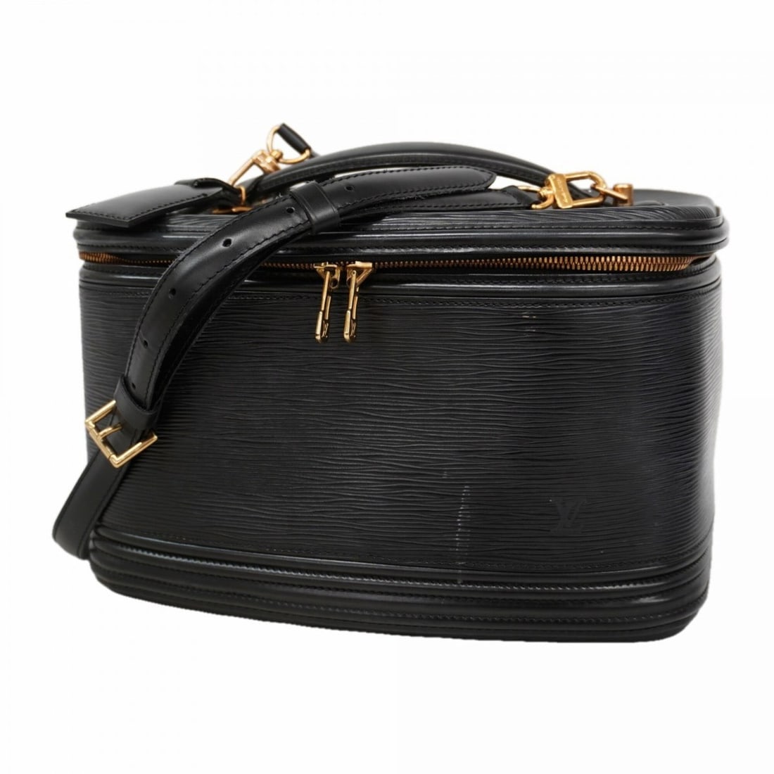 Louis Vuitton Epi Nice Handbag/Vanity Bag M48012 Noir 2-way bag for women (1 of 11)