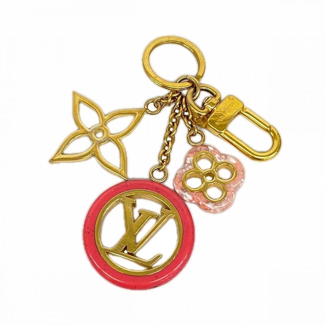 Louis Vuitton Keychain Charm Monogram Portefeuille Colorline M64525 Pink Gold Women's: --- Catalog ---Category: SizeSize (HxWxD): 13.5cm x 4.5cm x 1cm / 5.31'' x 1.77'' x 0.39''Category: DesignType: KeyringColor: Gold, PinkGender: WomenCategory: GeneralMPN: M64525Brand: Louis Vuitton---