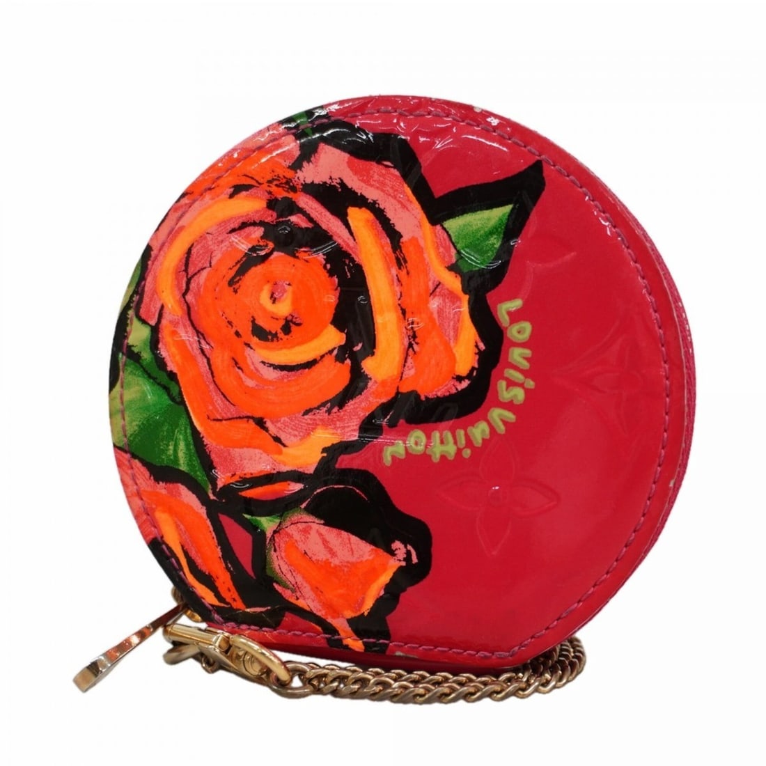 Louis Vuitton Vernis Portemonnaie Chapeau Wallet/Coin Case M93690 Rose Pop (Women's): --- Catalog ---Category: SizeSize (HxWxD): 9.5cm x 10cm x 2cm / 3.74'' x 3.93'' x 0.78''Category: DesignType: Coin purse/coin caseColor: Rose popGender: WomenCategory: GeneralMPN: M93690Brand: Louis V