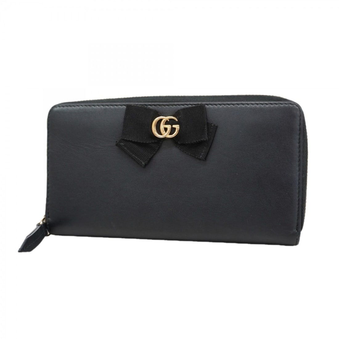 Gucci Long Wallet 435819 Leather Black Women's: --- Catalog ---Category: SizeSize (HxWxD): 10cm x 18.5cm x 2.5cm / 3.93'' x 7.28'' x 0.98''Category: DesignType: Long wallet (bi-fold)Color: BlackGender: WomenMaterial: Leather Category: GeneralMPN: 4