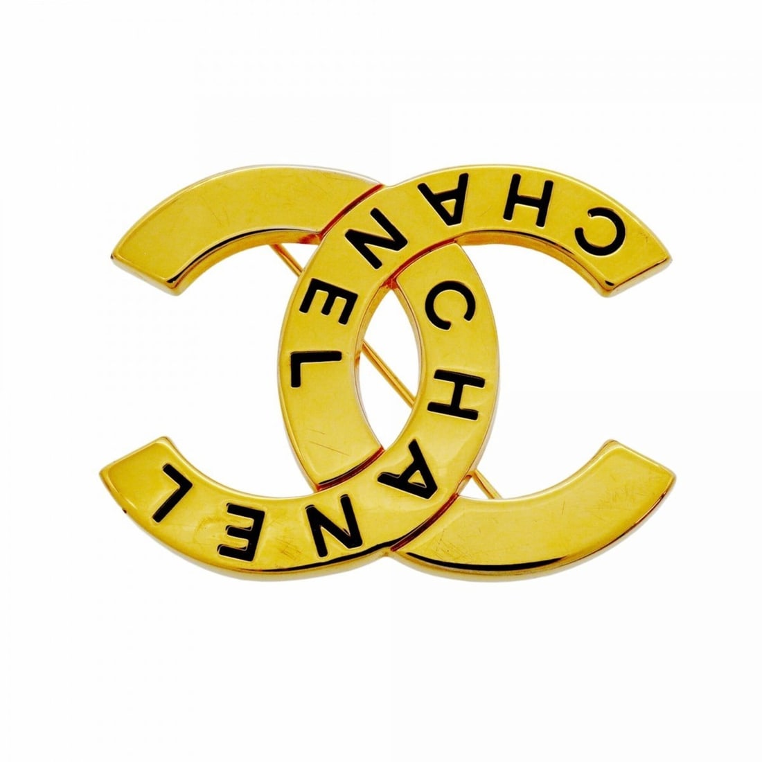 Chanel Brooch, Coco Mark, GP Plated Gold, Women's: --- Catalog ---Category: SizeSize (HxWxD): 3.49cm x 4.65cm / 1.37'' x 1.83''Category: DesignType: BroochColor: GoldGender: WomenMaterial: Gold platingCategory: GeneralBrand: Chanel--- Item List ---Sec