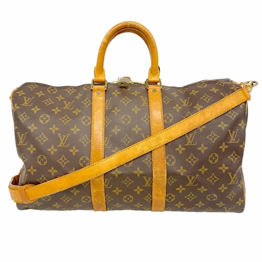 Louis Vuitton Bags - Boston Monogram Keepall Bandoulière 45 M41418 Brown Men's & Women's: --- Catalog ---Category: SizeSize (HxWxD): 29cm x 46.5cm x 20.5cm / 11.41'' x 18.3'' x 8.07''Category: DesignType: Boston bagColor: BrownGender: Men,WomenCategory: GeneralMPN: M41418Brand: Louis Vuitt