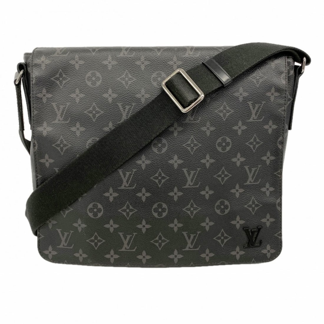 Louis Vuitton Monogram Eclipse District MM Shoulder Bag, M44001, Black, Men's: --- Catalog ---Category: SizeSize (HxWxD): 28cm x 32cm x 7.5cm / 11.02'' x 12.59'' x 2.95''Category: DesignType: Shoulder bagColor: BlackGender: MenCategory: GeneralMPN: M44001Brand: Louis Vuitton--- 