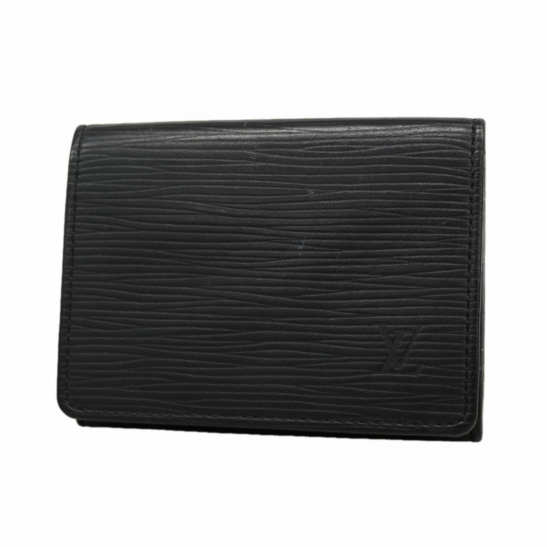 Louis Vuitton Epi Leather Business Card Holder, Enveloppe Carte de Visite, M60652, Noir: --- Catalog ---Category: DesignType: Business card caseColor: NoirGender: Men,WomenCategory: GeneralMPN: M60652Brand: Louis VuittonCategory: Physical PropertiesSize (HxWxD): 8cm x 10.5cm x 1cm / 3.14'
