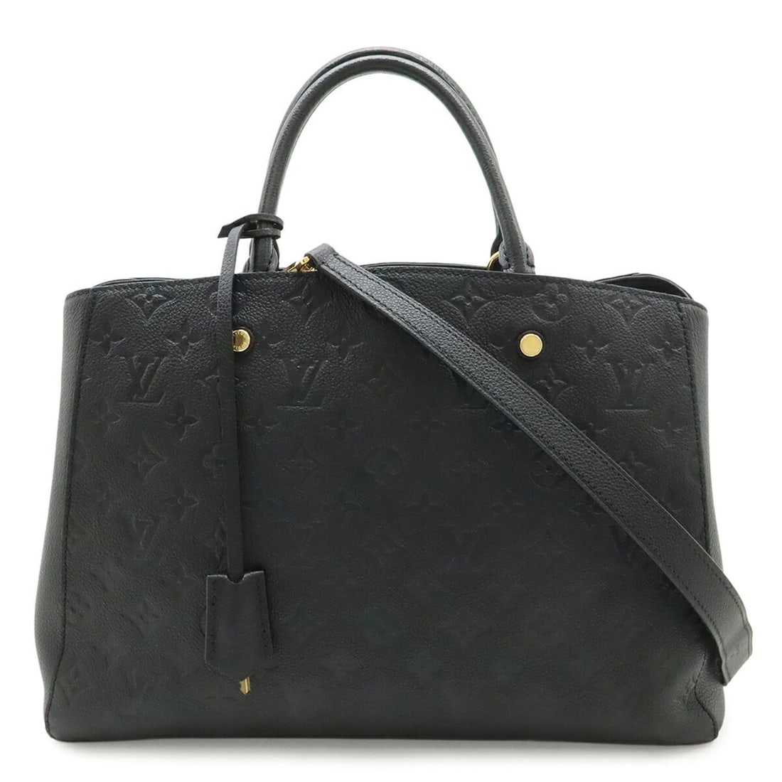 LOUIS VUITTON Louis Vuitton Monogram Empreinte Montaigne GM Handbag Tote Bag Shoulder Noir M41069 (1 of 10)