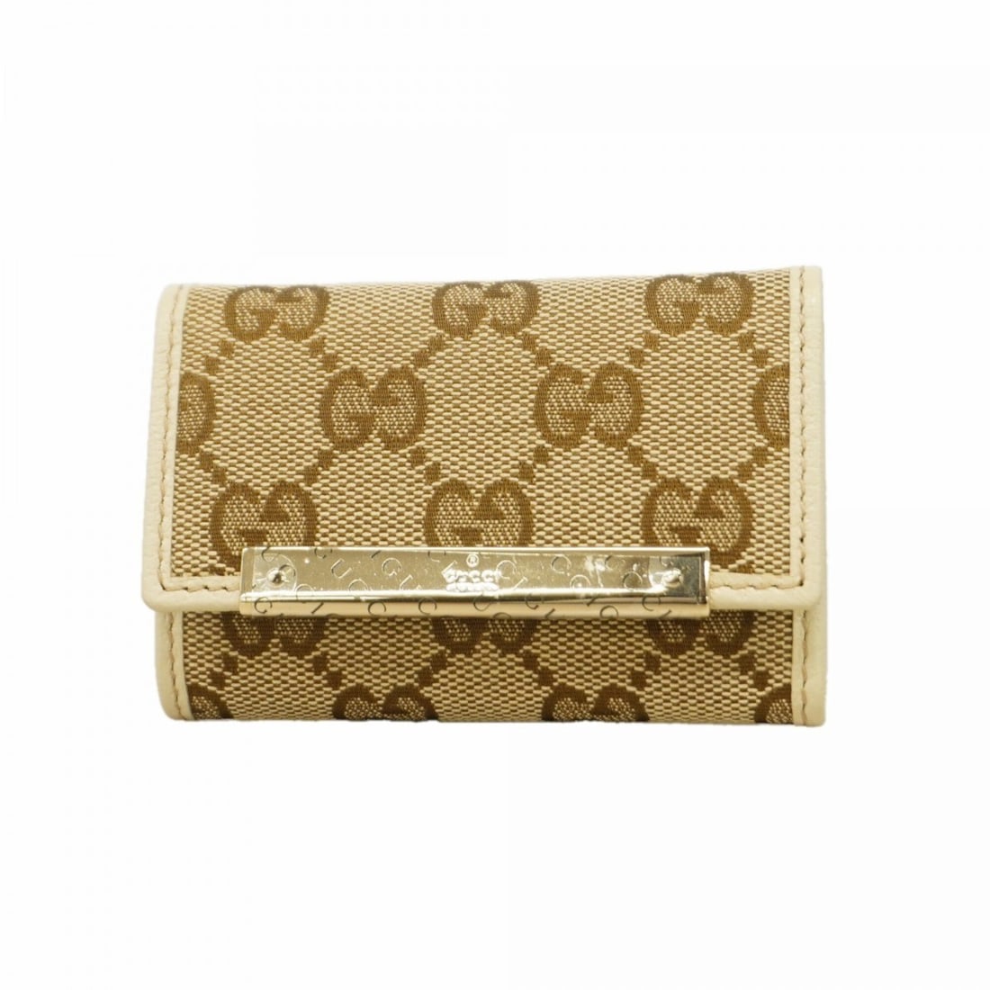 Gucci Accessory Key Case GG Canvas 127048 Beige Champagne Men's Women's: --- Catalog ---Category: DesignType: KeycaseColor: BeigeGender: Men,WomenMaterial: Canvas Category: GeneralMPN: 127048Brand: GucciCategory: Physical PropertiesSize (HxWxD): 6.5cm x 9.5cm x 2.5cm / 2.5