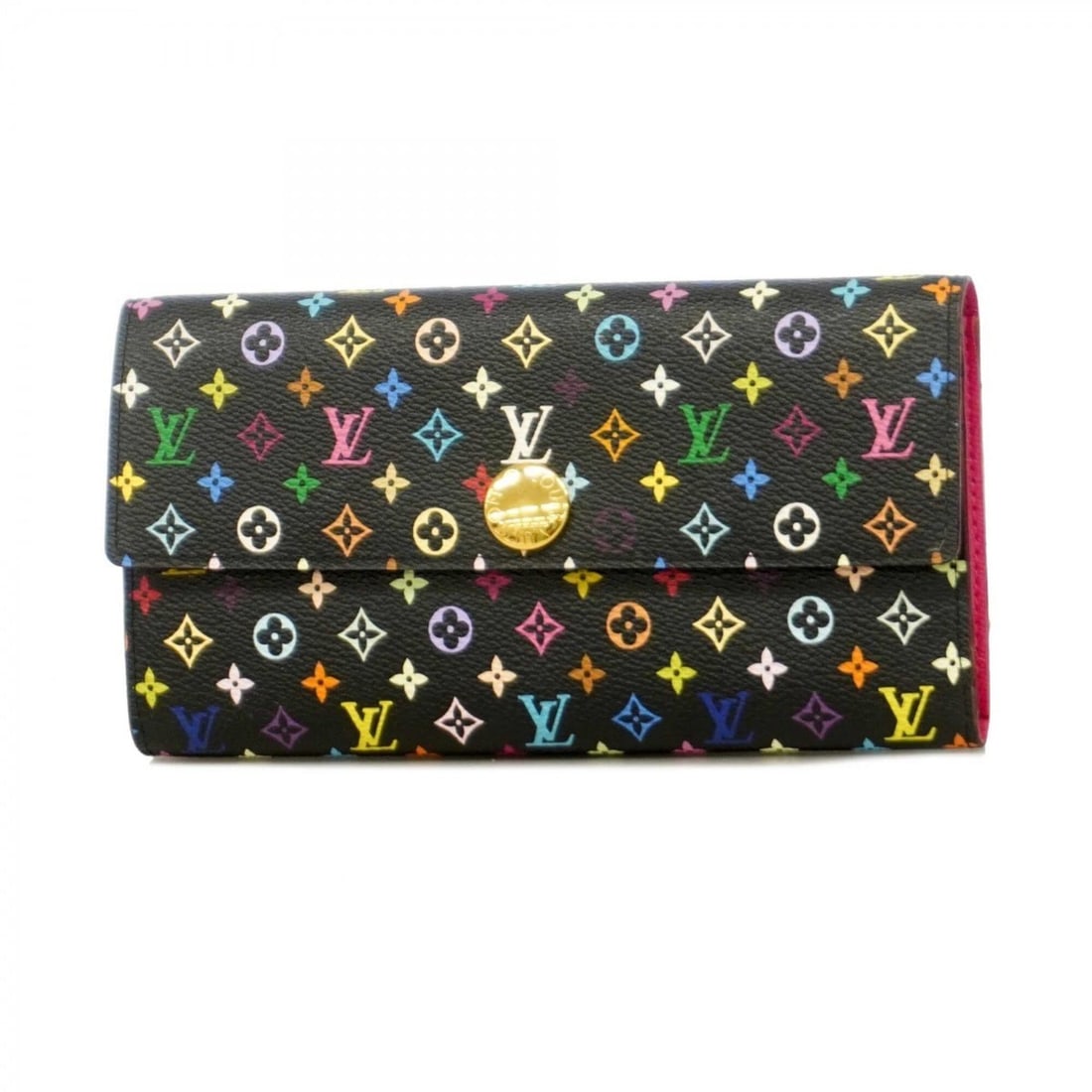Louis Vuitton Monogram Multicolor Portefeuille Sarah Long Wallet M93747 Noir Grenade Ladies: --- Catalog ---Category: SizeSize (HxWxD): 10cm x 19cm x 2.5cm / 3.93'' x 7.48'' x 0.98''Category: DesignType: Long wallet (bi-fold)Color: Grenade, NoirGender: WomenCategory: GeneralMPN: M93747Brand: 