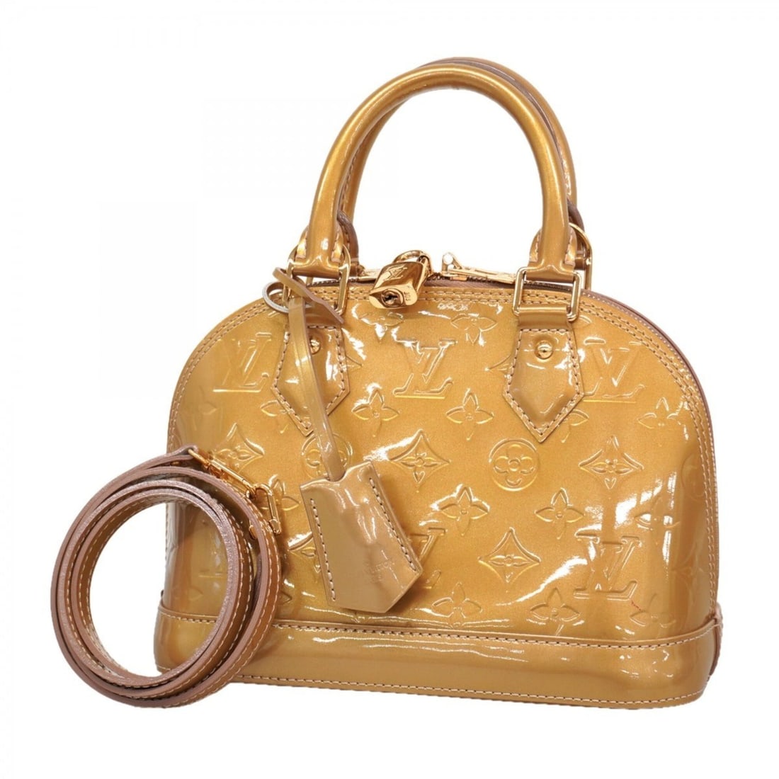 Louis Vuitton Alma BB Vernis Handbag M91752 Beige Poudre 2-way bag for women: --- Catalog ---Category: SizeSize (HxWxD): 17.5cm x 23cm x 11.5cm / 6.88'' x 9.05'' x 4.52''Category: DesignType: HandbagColor: Beige poodleGender: WomenCategory: GeneralMPN: M91752Brand: Louis Vuitto