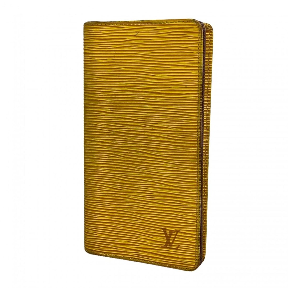 Louis Vuitton Epi Leather Wallet/Billfold, Portefeuille Credit Card, M63219, Jaune (Women's): --- Catalog ---Category: SizeSize (HxWxD): 18cm x 9.5cm x 1cm / 7.08'' x 3.74'' x 0.39''Category: DesignType: Bill wallet (bi-fold)Color: JauneGender: WomenCategory: GeneralMPN: M63219Brand: Louis Vui