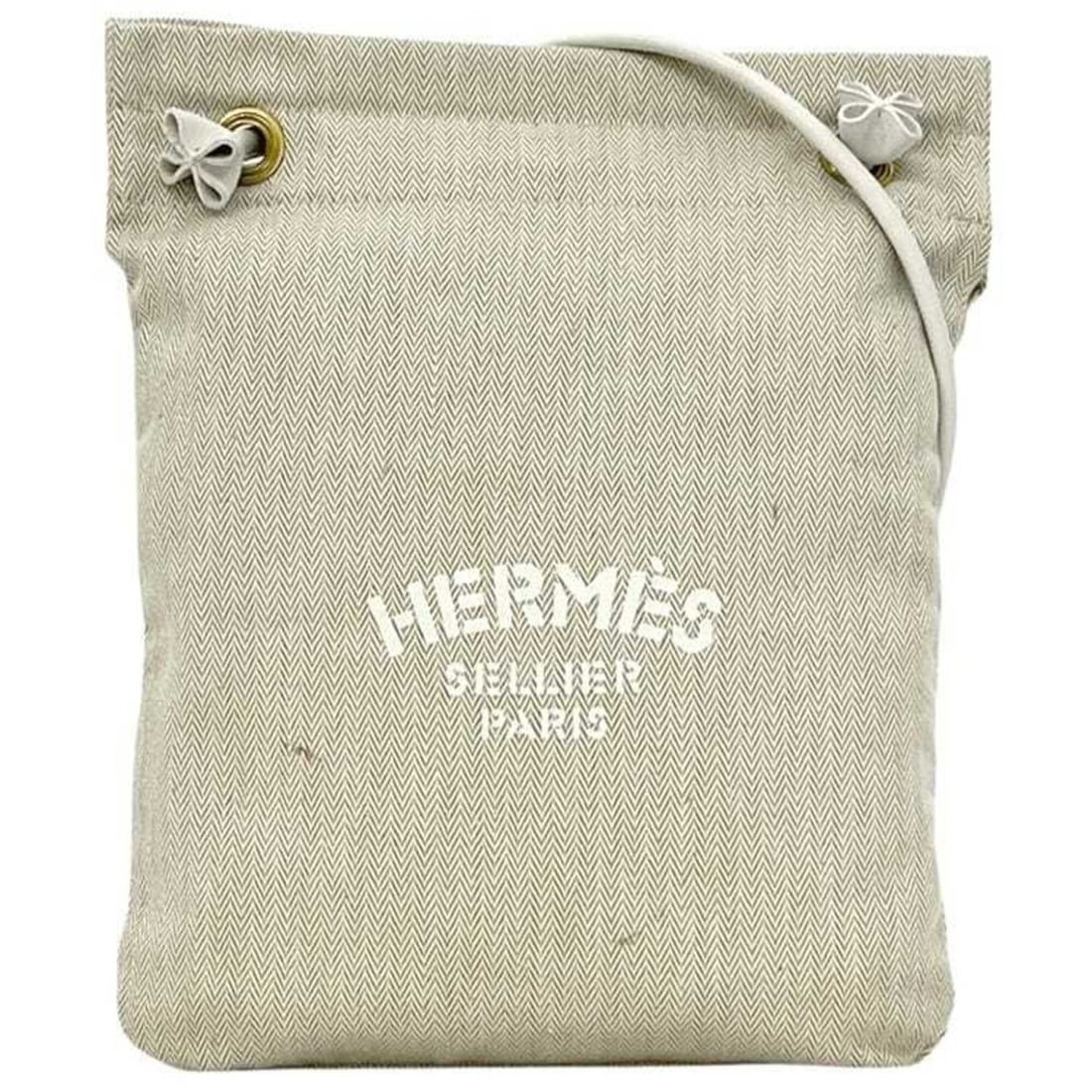 Hermes Aline PM Shoulder Bag, Natural Beige/White, Tote 100% Cotton, HERMES Bag: --- Catalog ---Category: DesignType: Shoulder bag, Tote bagColor: Beige, Natural, WhiteGender: WomenMaterial: Cotton 100%Category: GeneralBrand: Hermes--- Item List ---Section: ConditionRanking: Rank 