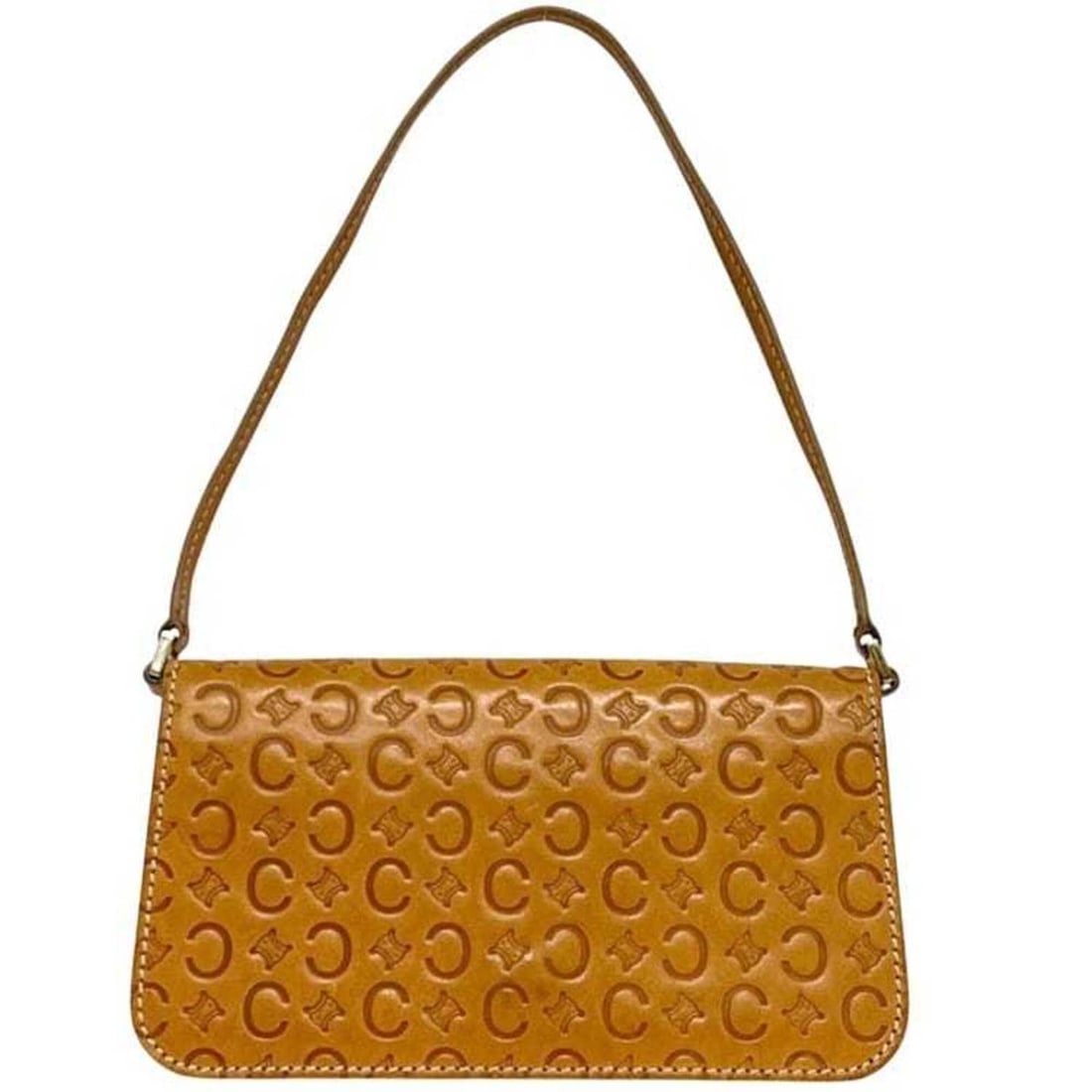 Celine bag, beige, C Macadam leather, MC01/1, CELINE flap pouch: --- Catalog ---Category: SizeSize (HxWxD): 12cm x 21cm x 3cm / 4.72'' x 8.26'' x 1.18''Strap Length: 44cm / 17.32''Category: DesignType: Shoulder bagColor: BeigeGender: WomenMaterial: Leather Category