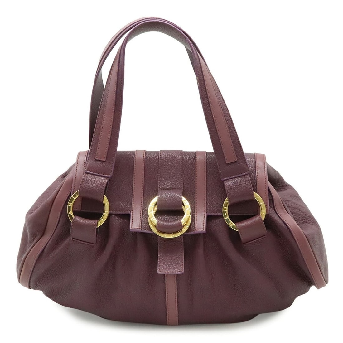 BVLGARI Chandra Shoulder Bag Handbag Leather Purple: --- Catalog ---Category: SizeSize (HxWxD): 22cm x 39.5cm x 12cm / 8.66'' x 15.55'' x 4.72''Category: DesignType: Handbag, Shoulder bagColor: PurpleGender: WomenCategory: GeneralBrand: BvlgariCountry o