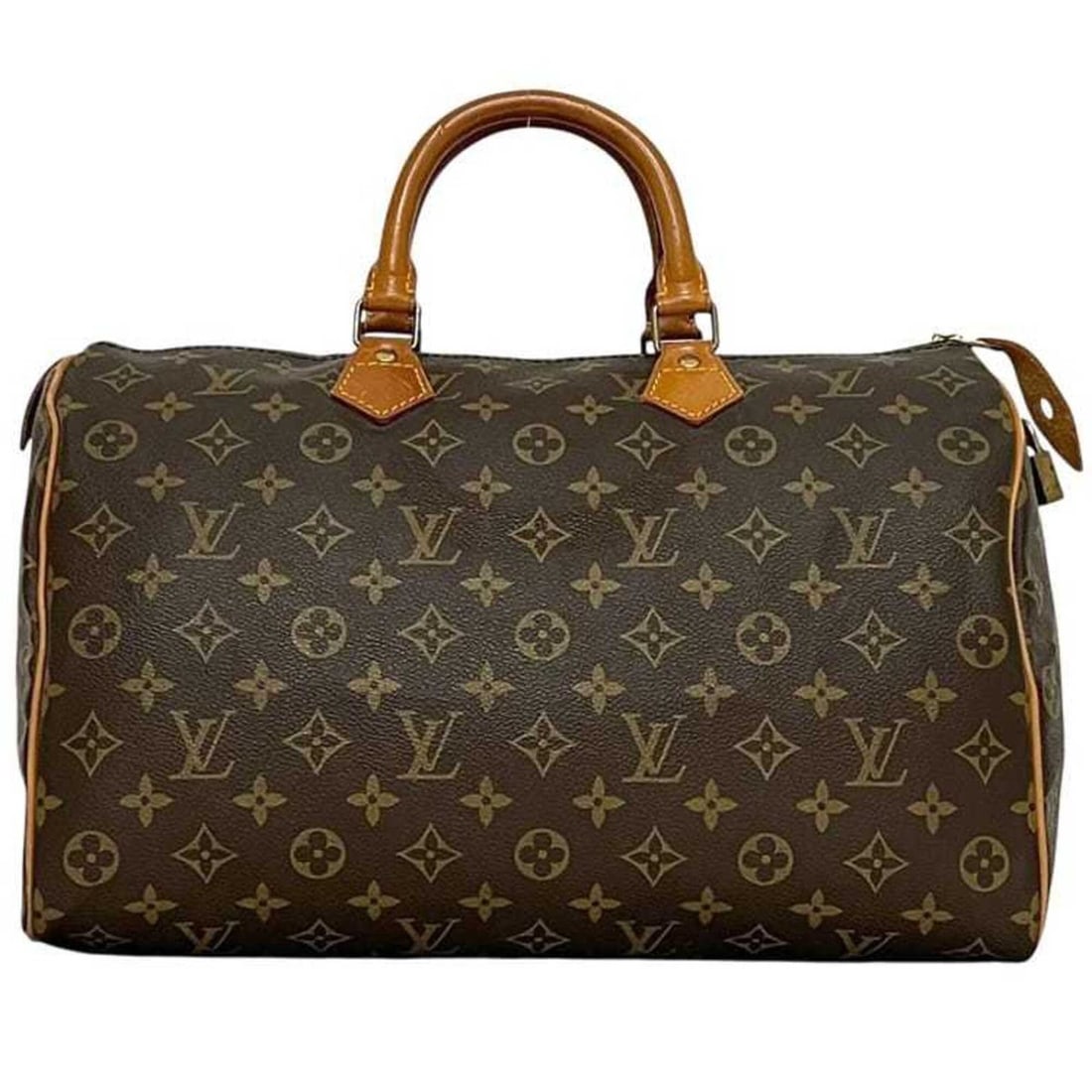 Louis Vuitton Speedy 35 Boston Bag, Brown, Monogram M41524, Canvas, Natural Leather, 854 SA, LOUIS: --- Catalog ---Category: SizeSize (HxWxD): 22cm x 35cm x 19cm / 8.66'' x 13.77'' x 7.48''Category: DesignType: Boston bagColor: BrownGender: WomenMaterial: Monogram Category: GeneralLine: MonogramBran